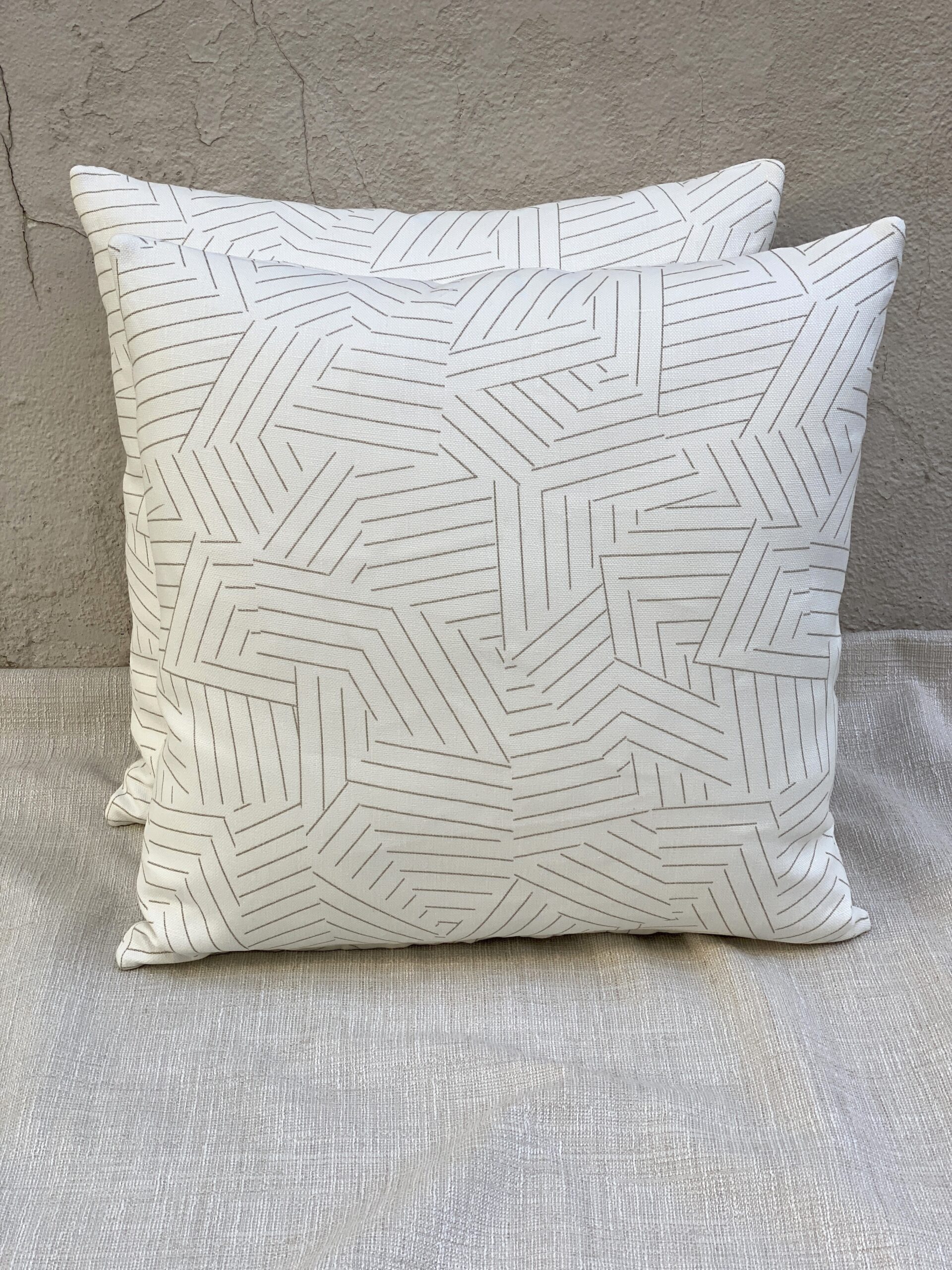 Schumacher Deconstructed Stripe Pillows