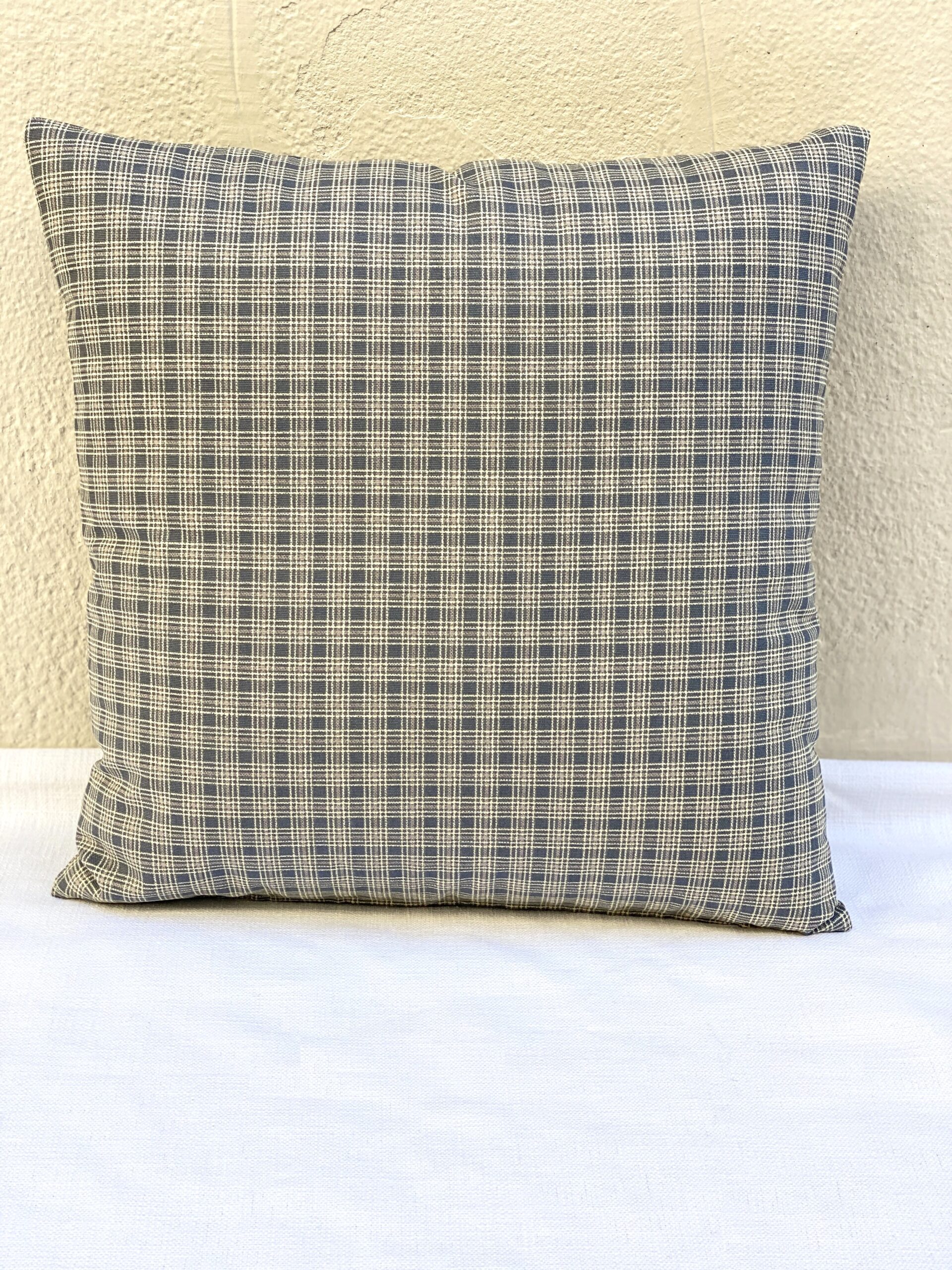 Plaid Blue Pillows