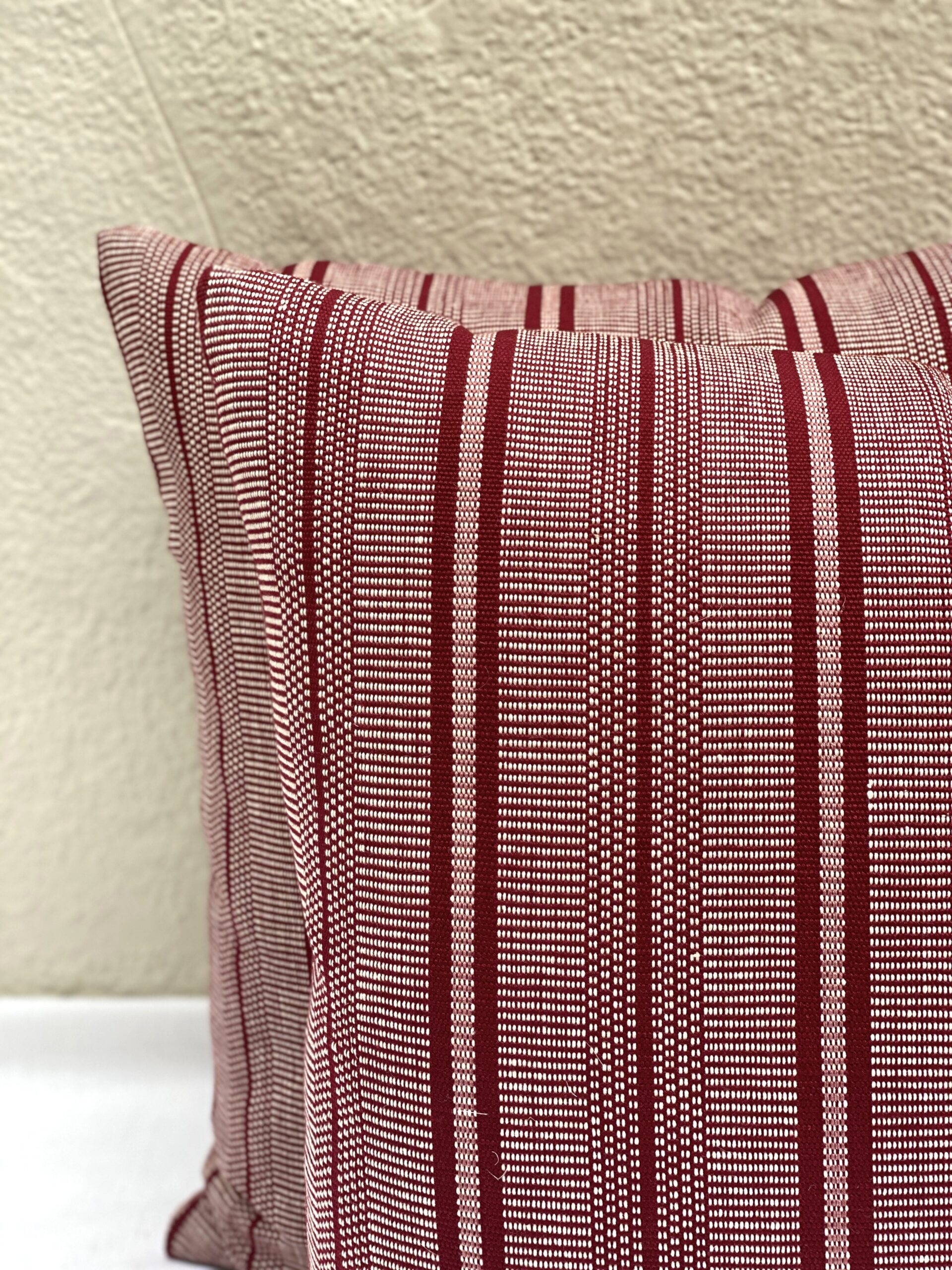 Schumacher Panan Hand Woven Stripe Pillows