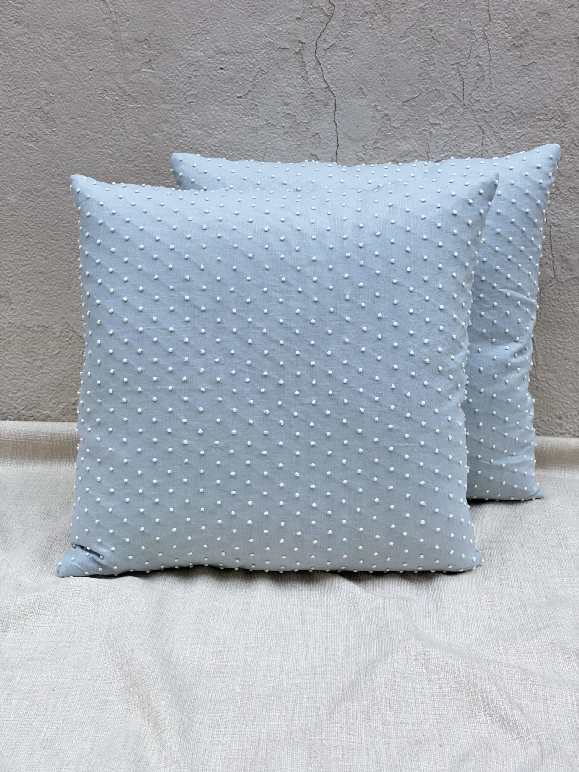 Schumacher Pebble Embroidery Pillows
