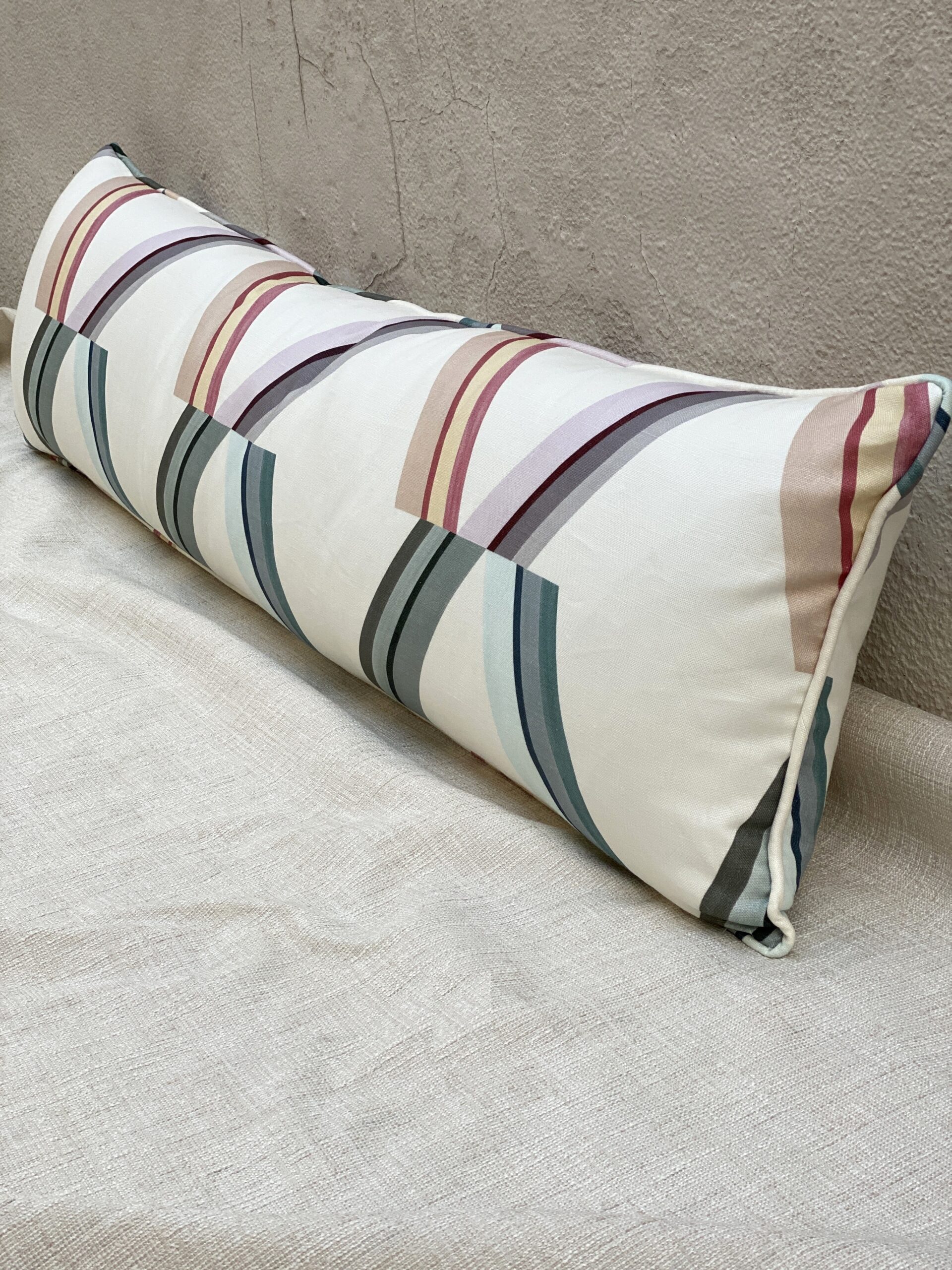 The Vale Diana Stripe Pillows Candyfloss