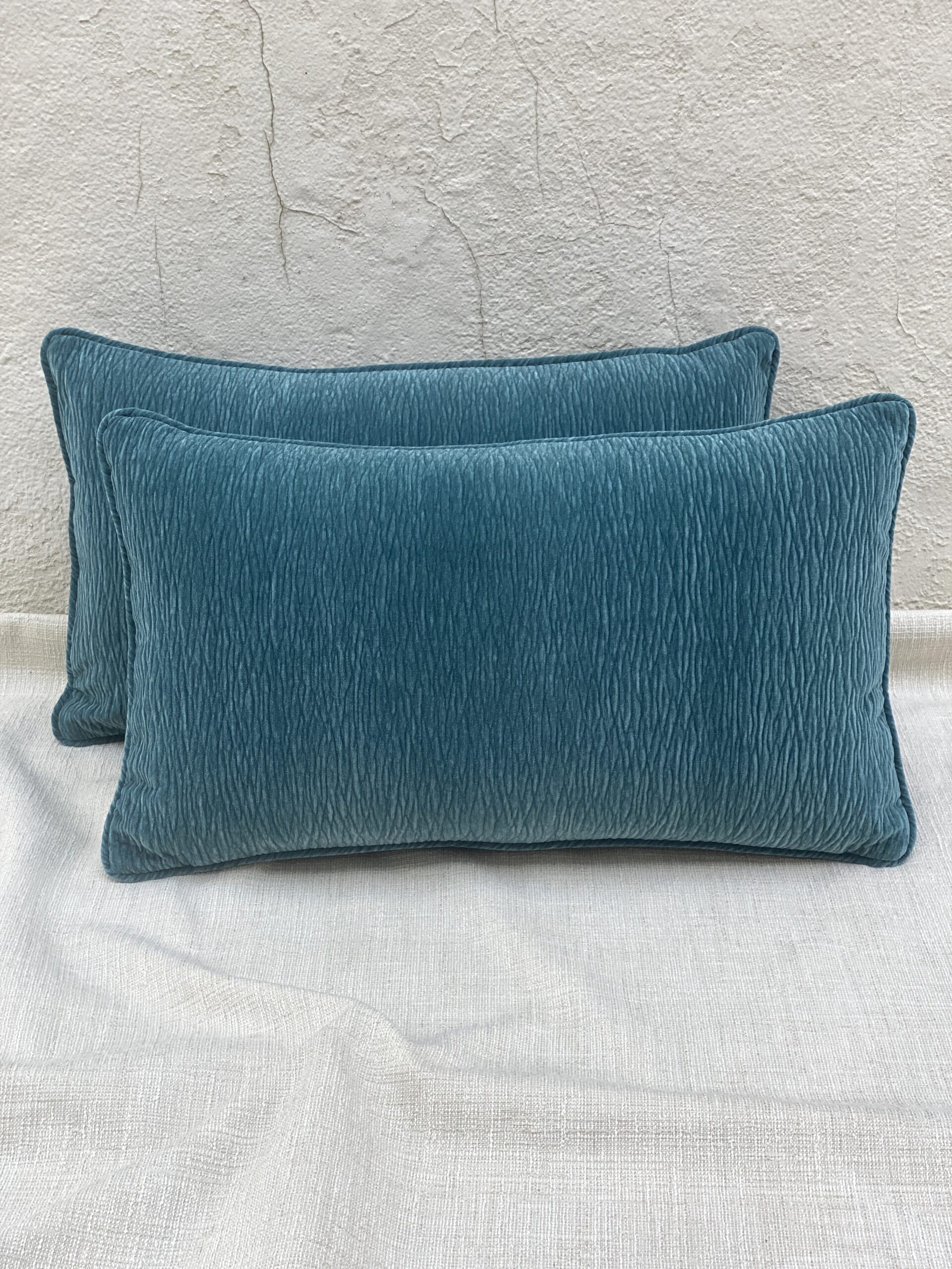 Blue Rectangle Pillows