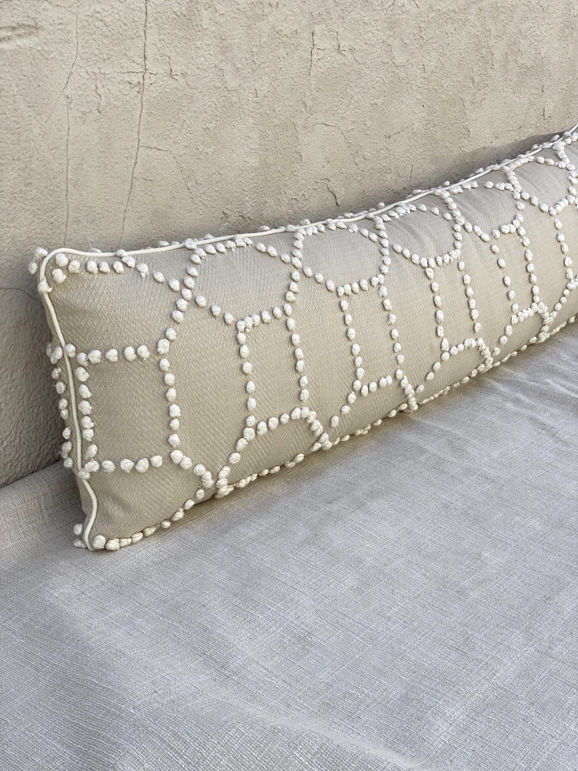 Schumacher Vento Embroidery Pillows