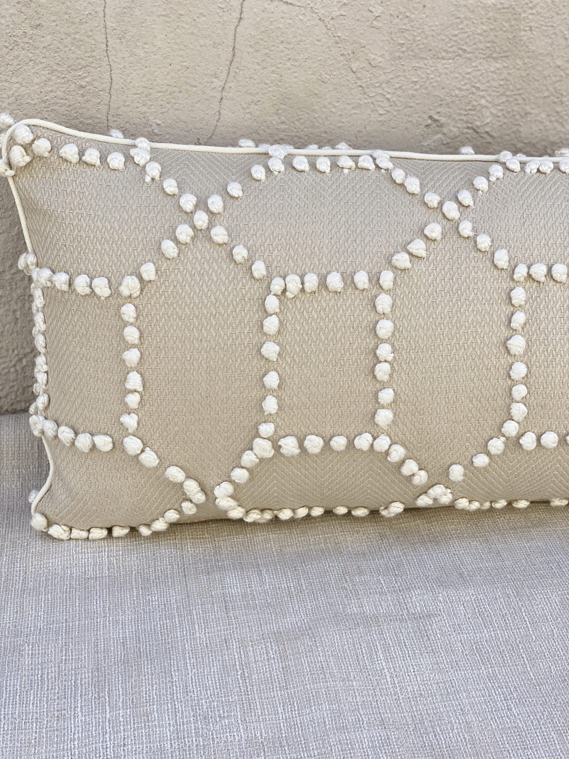 Schumacher Vento Embroidery Pillows