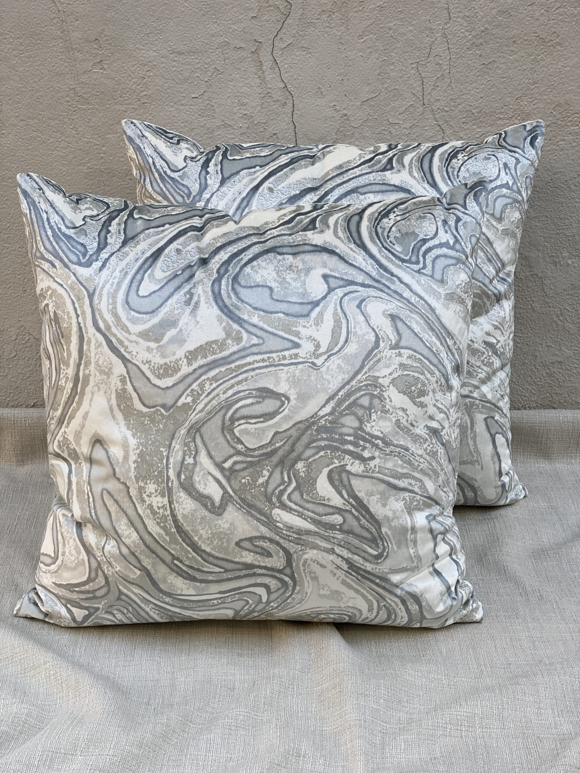 Holly Hunt Marbled Pillows