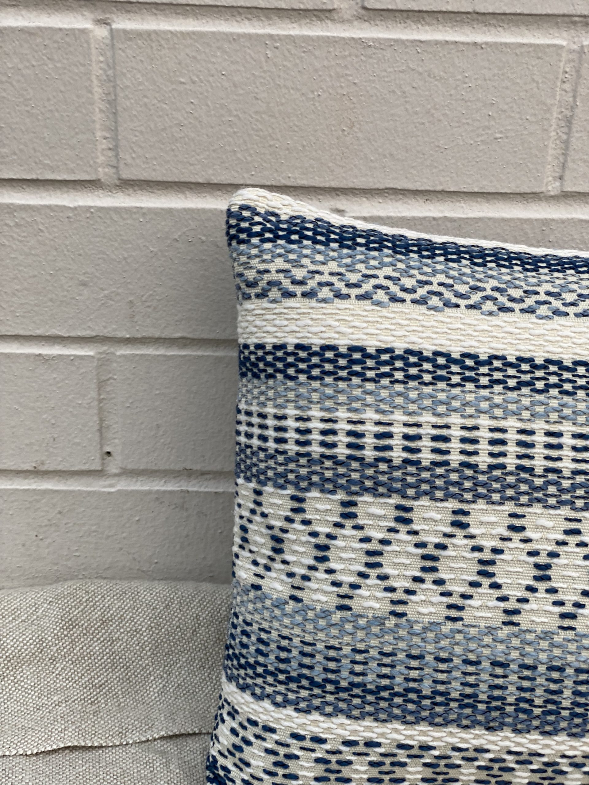 Geometric Woven Stripe Pillow