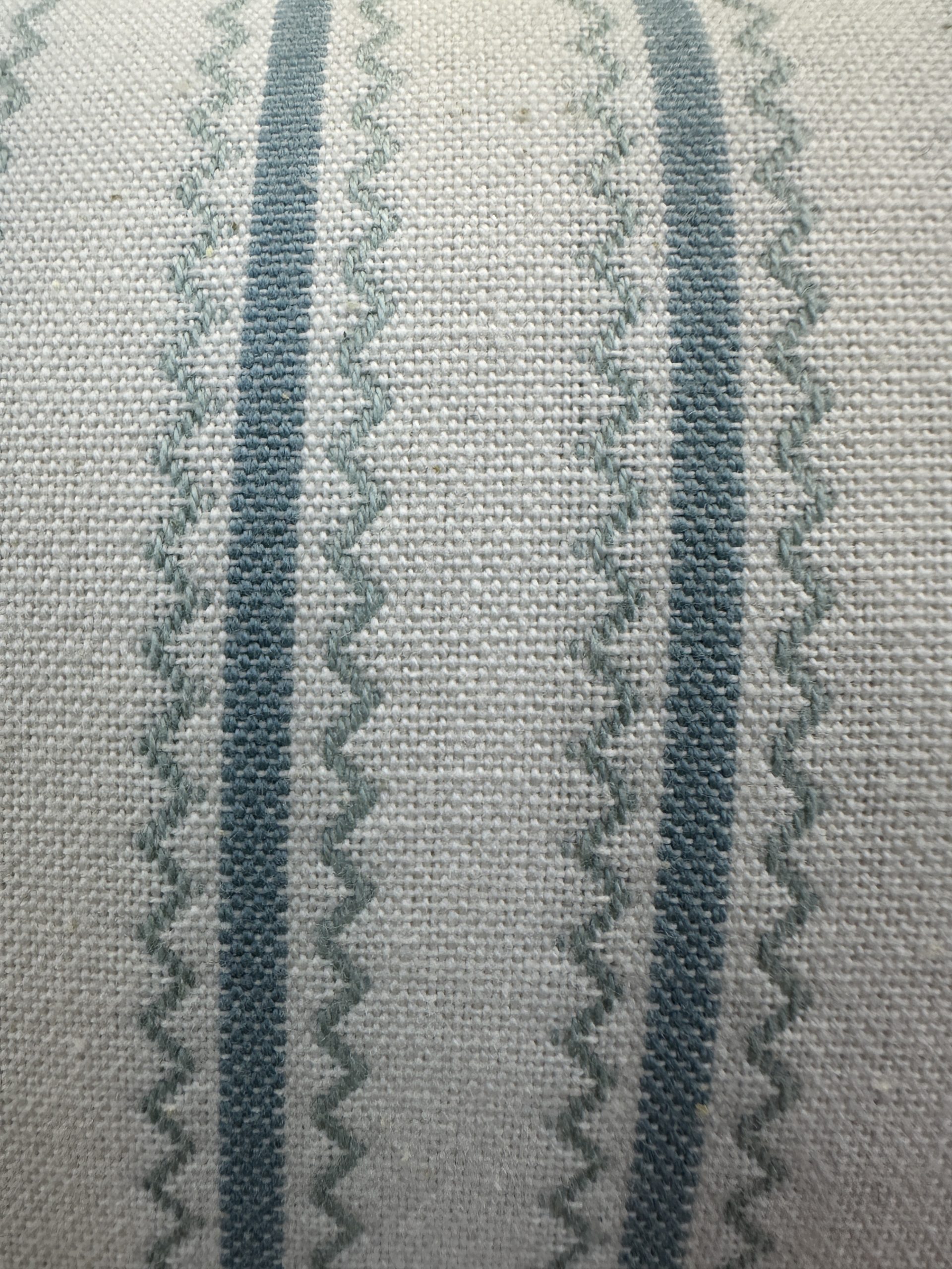 Schumacher Birdie Ticking Stripe Pillows