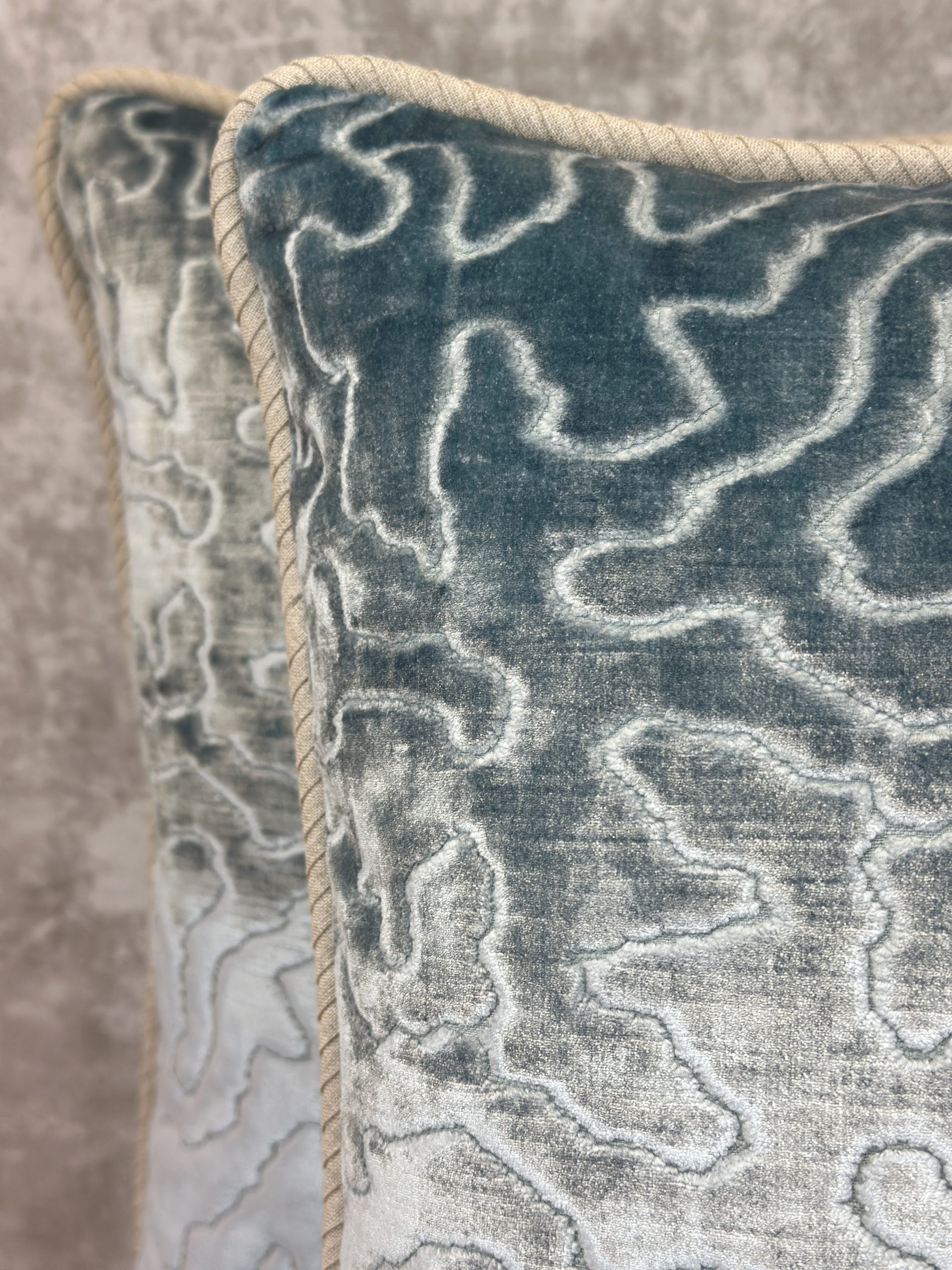 Jim Thompson Vermicelli Velvet Pillows
