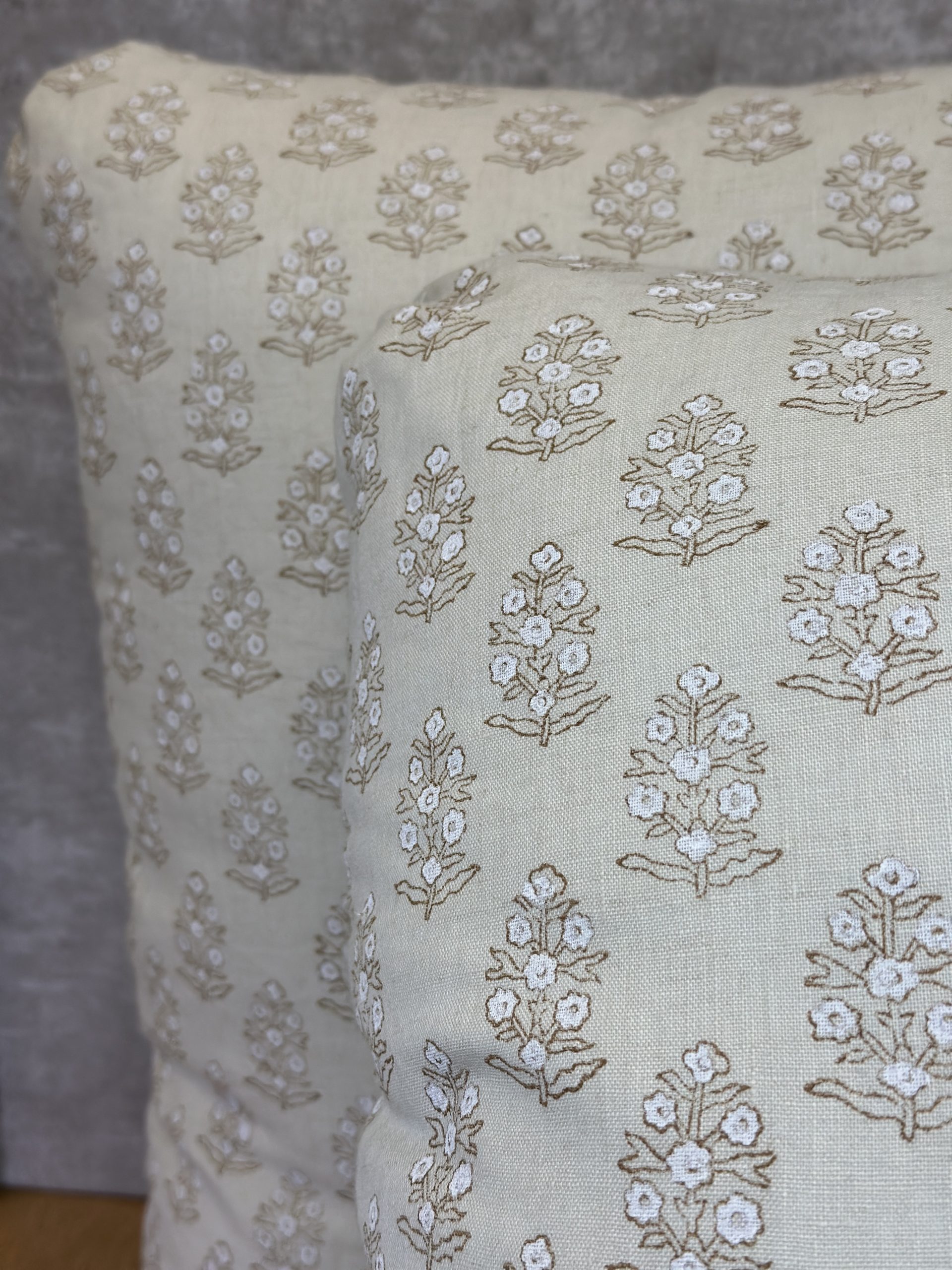Schumacher Aditi Hand Blocked Print Pillows