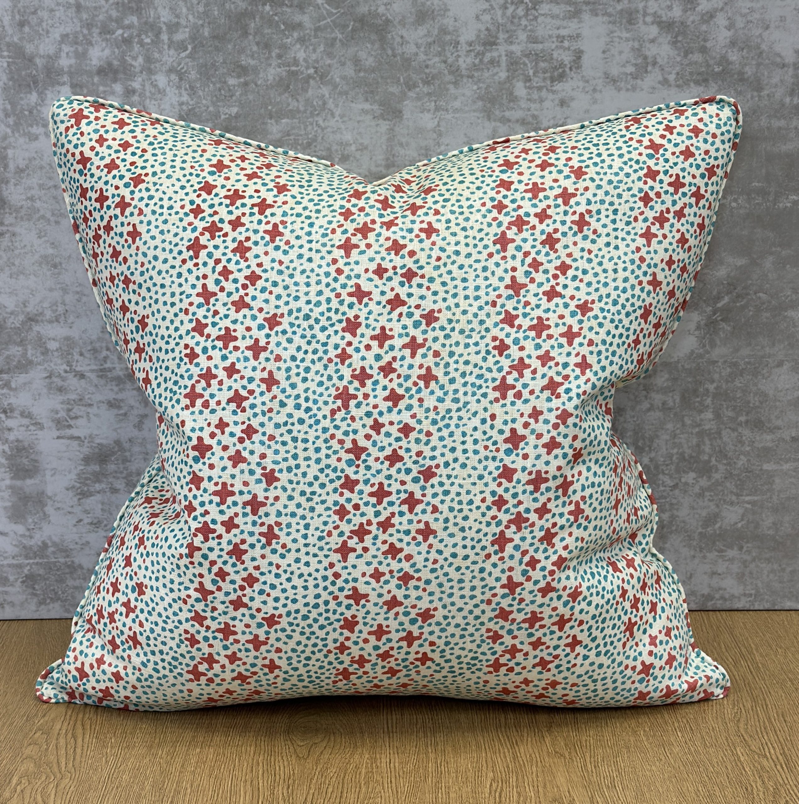 Quadrille Jacks II Shrimp Pillows