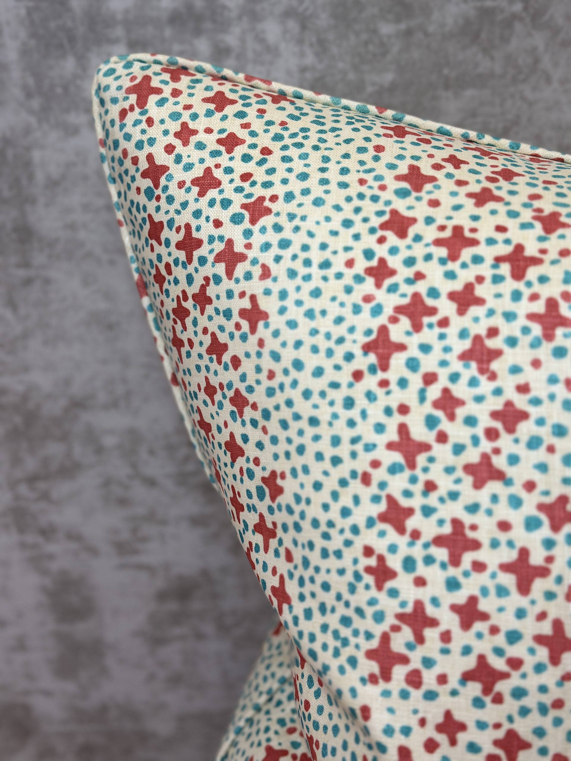 Quadrille Jacks II Shrimp Pillows