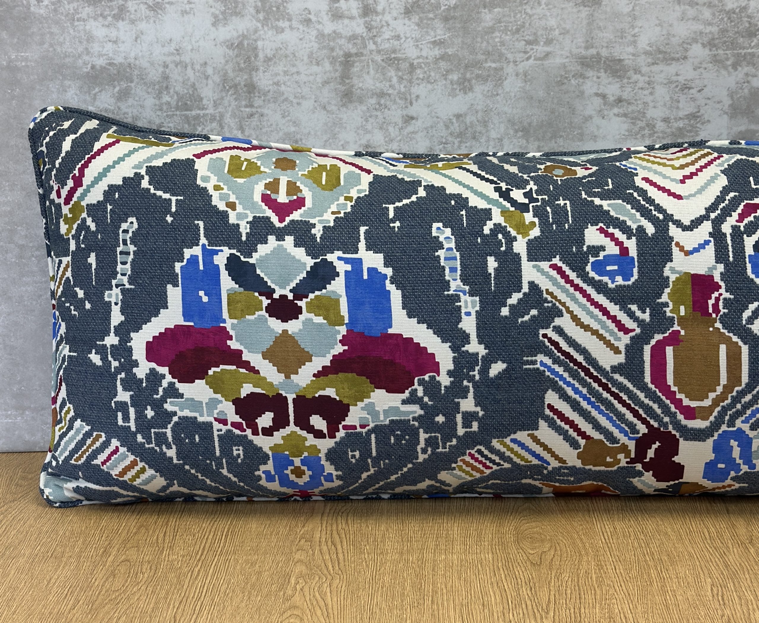 Shumacher Reversible Damask Pillows