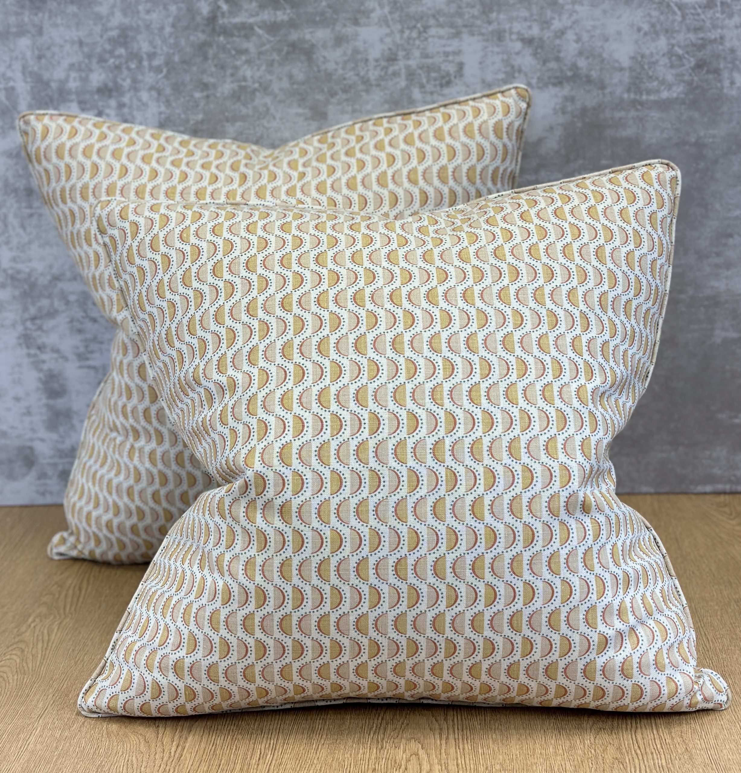 Orange Circles Pillows