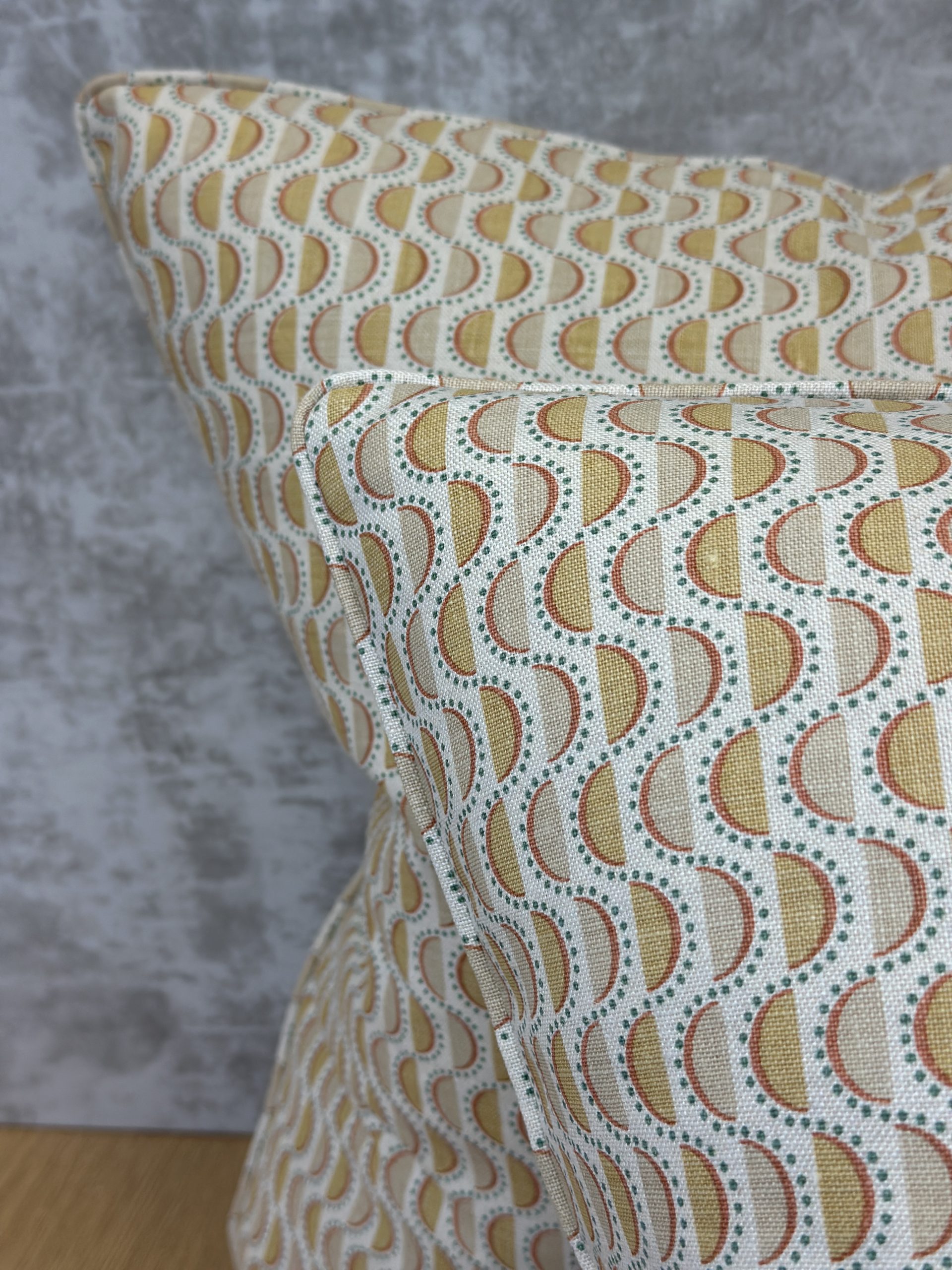 Orange Circles Pillows