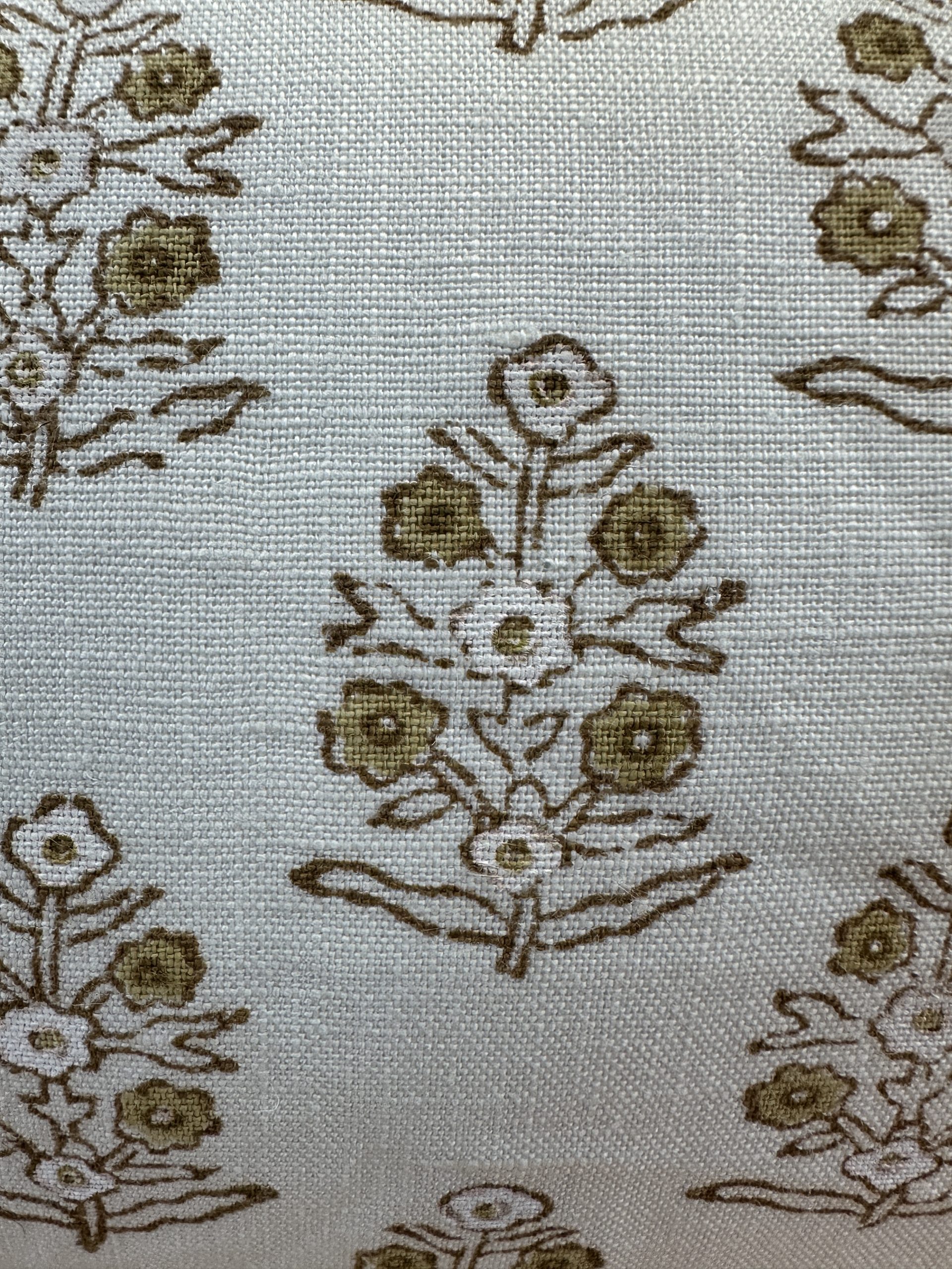 Schumacher Aditi Hand Blocked Print Pillows
