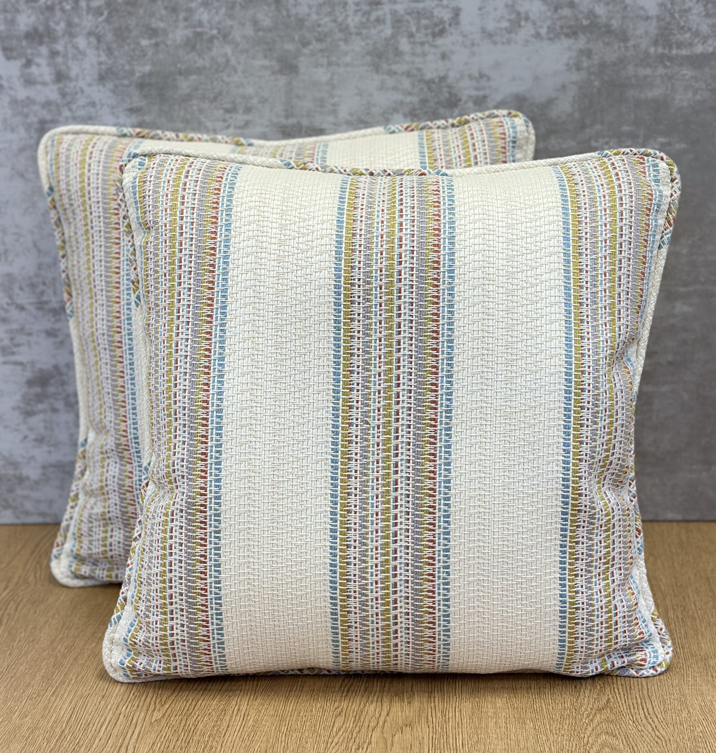 Schumacher Bendita Stripe Indoor Outdoor Pillows