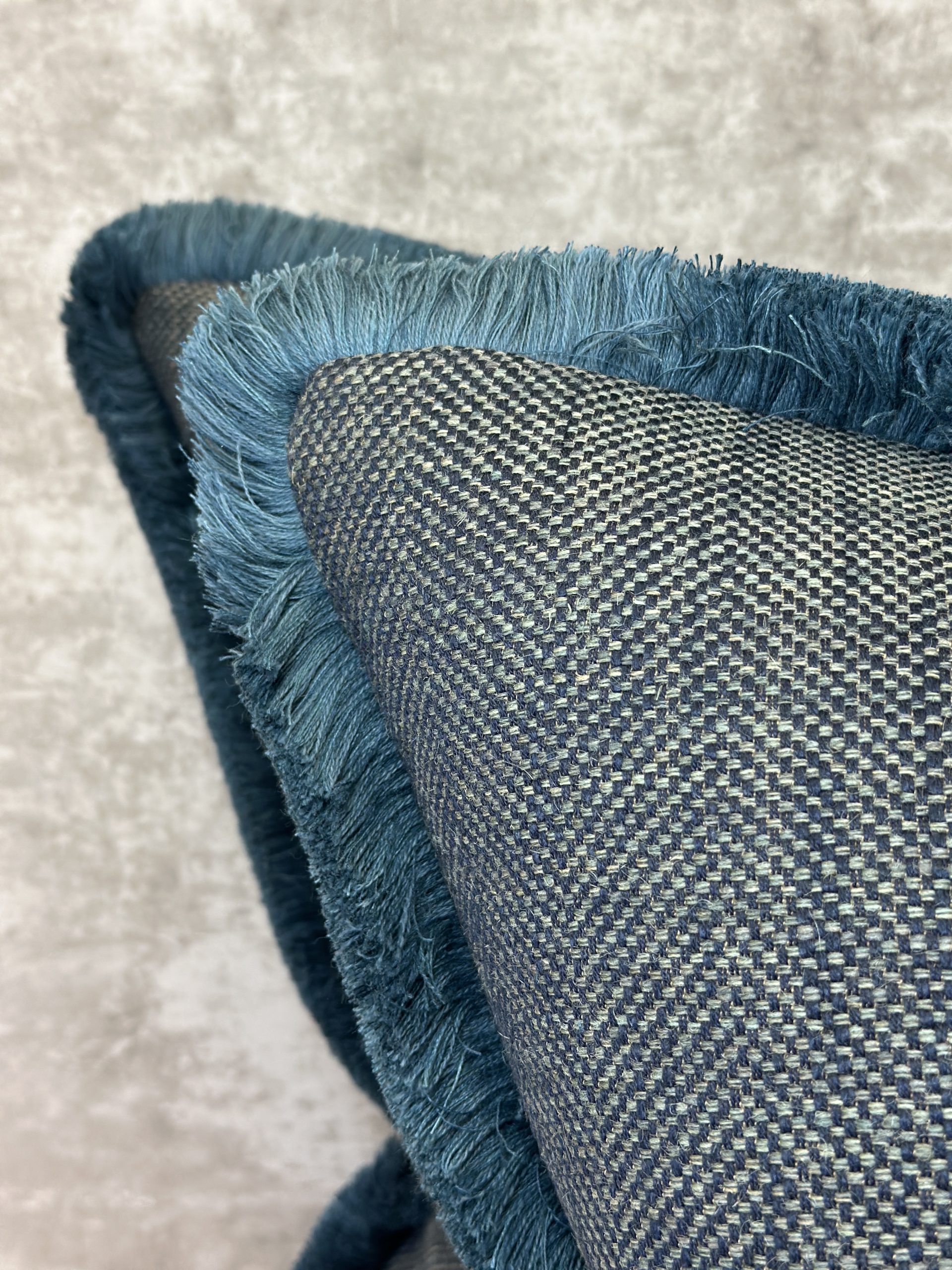 Schumacher Parker Jute Harringbone Pillows