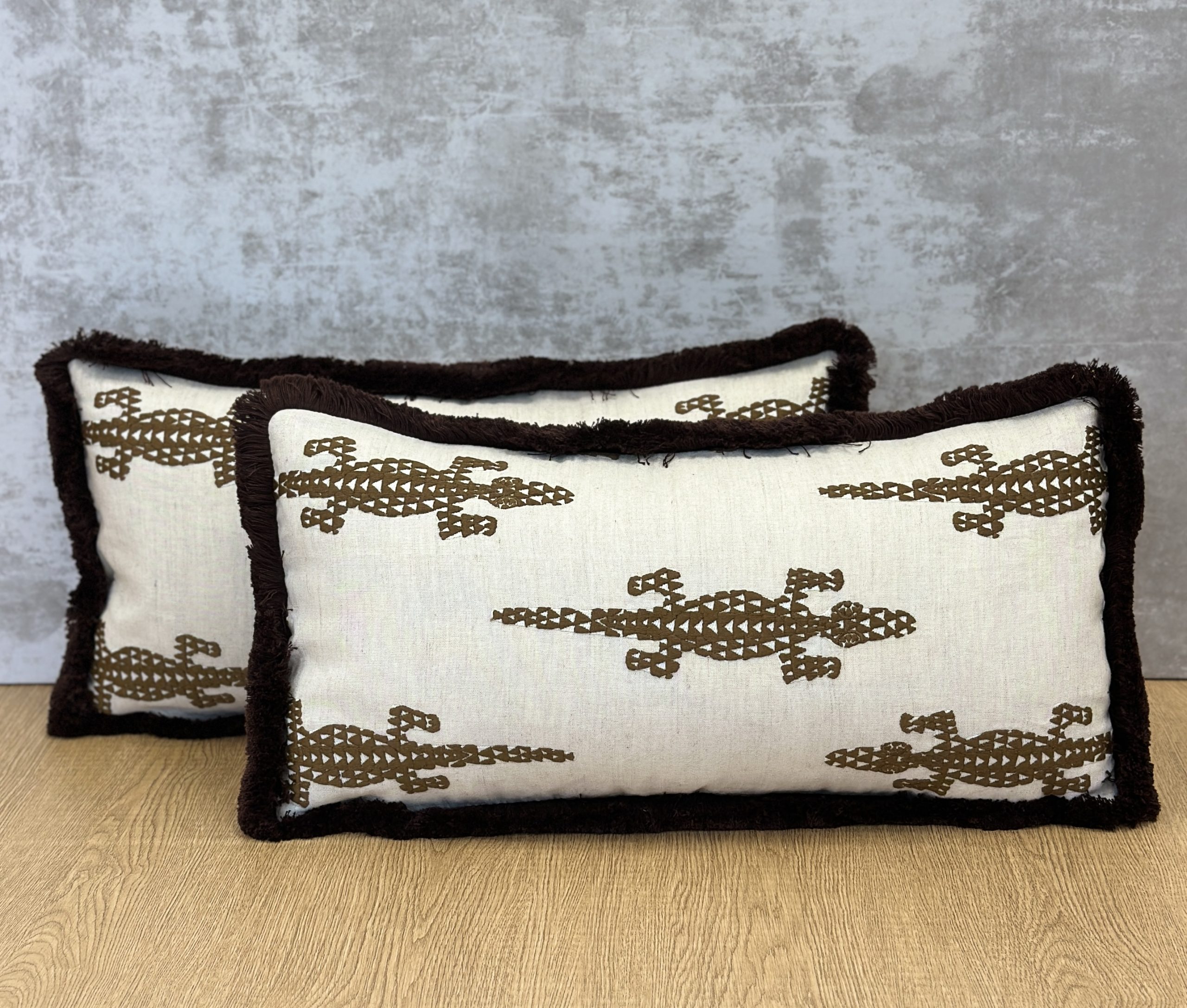 Schumacher Baracoa Embrodiery Pillows