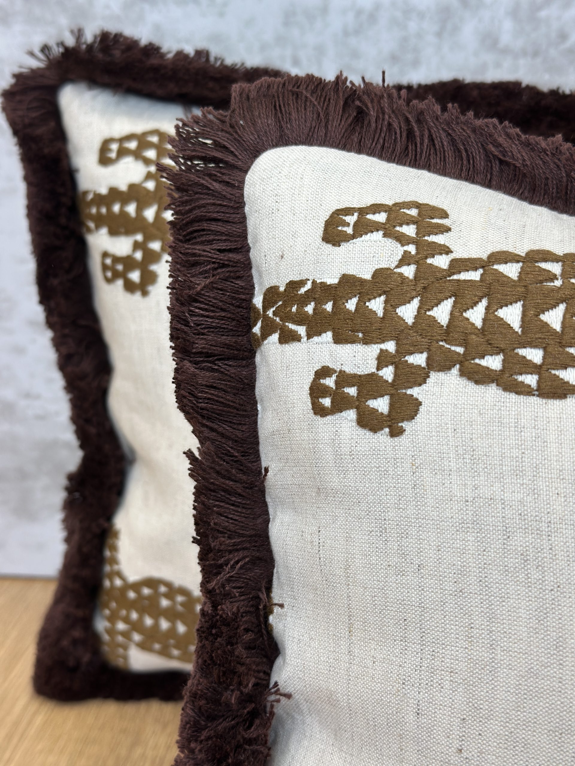 Schumacher Baracoa Embrodiery Pillows