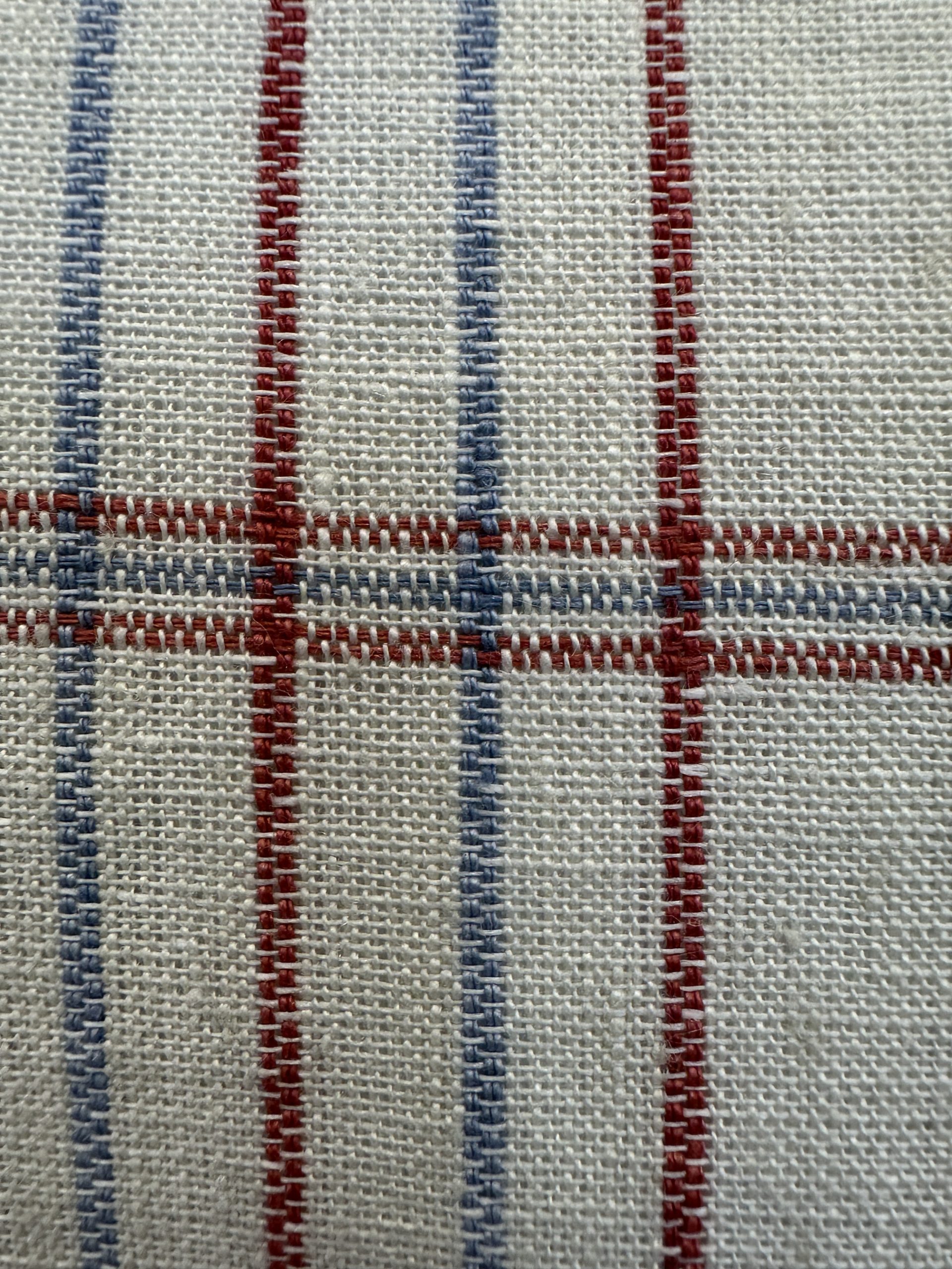 Schumacher Nils Plaid Linen Pillows