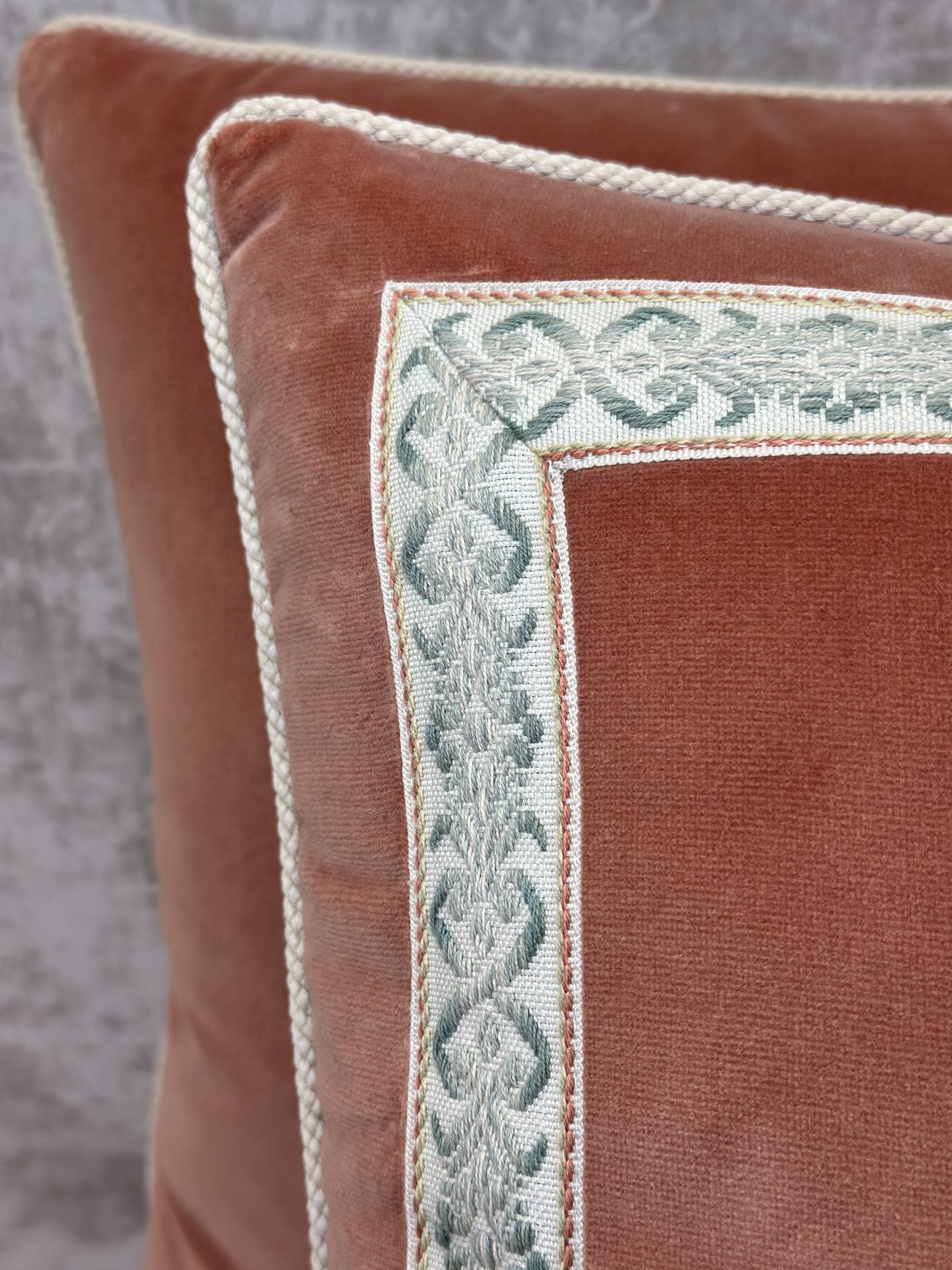 Schumacher Gainsborough Velvet Pillows