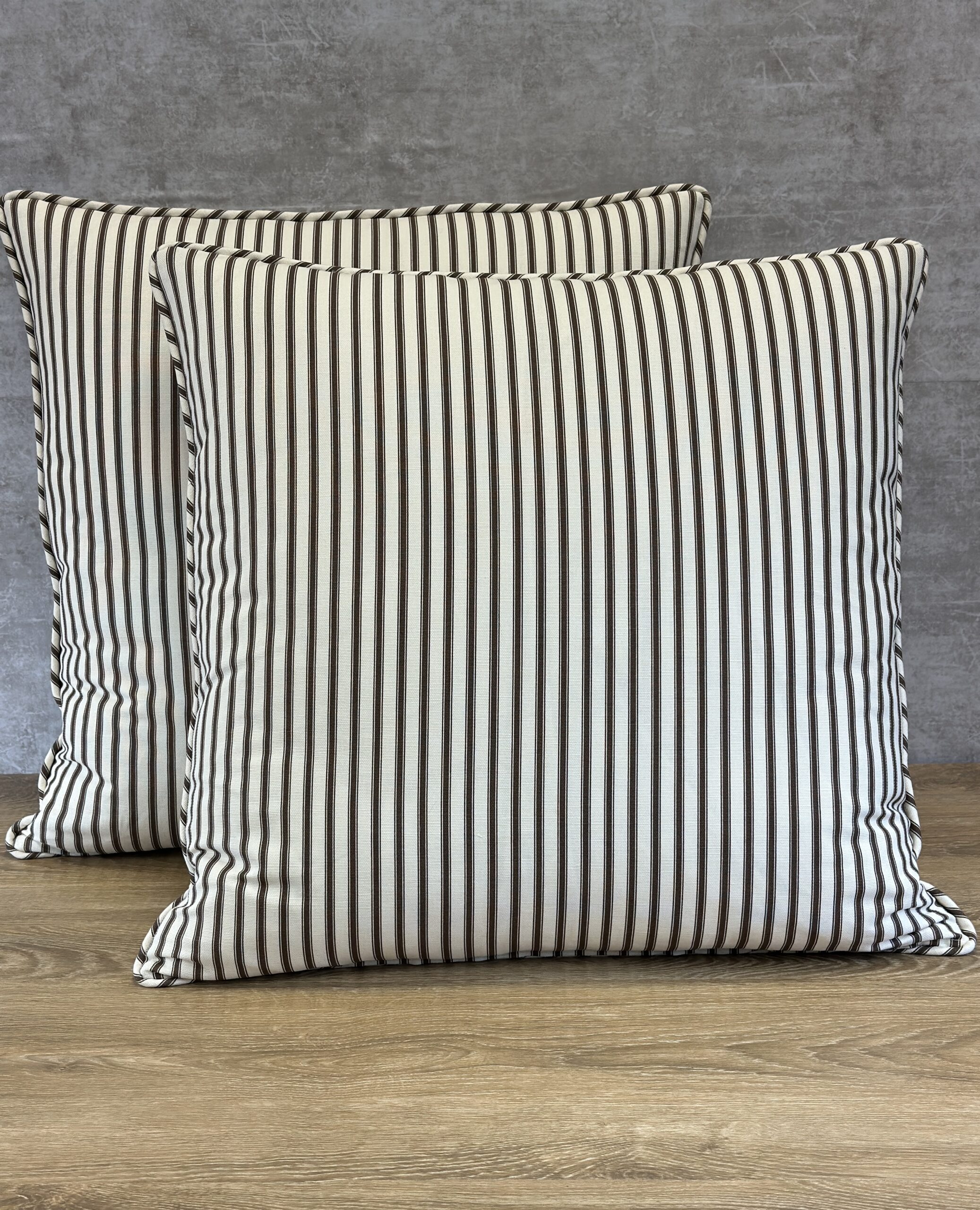 Quadrille Chapelle Stripe Pillows