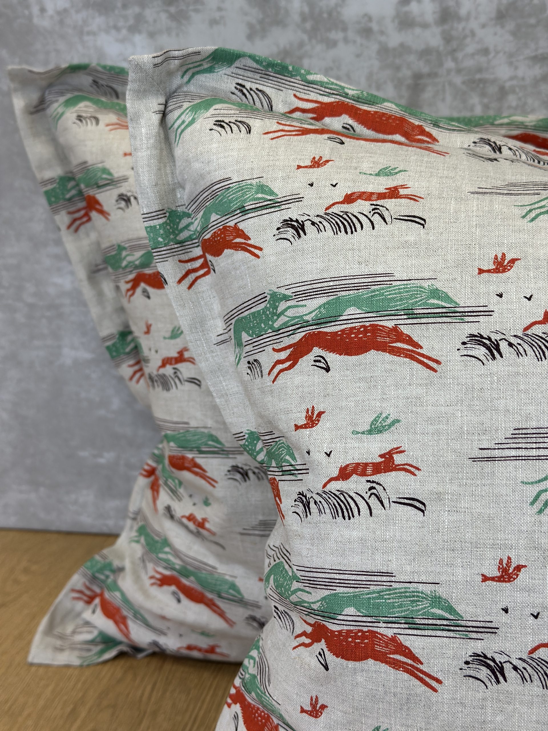 Virginia White Whippets Pillows