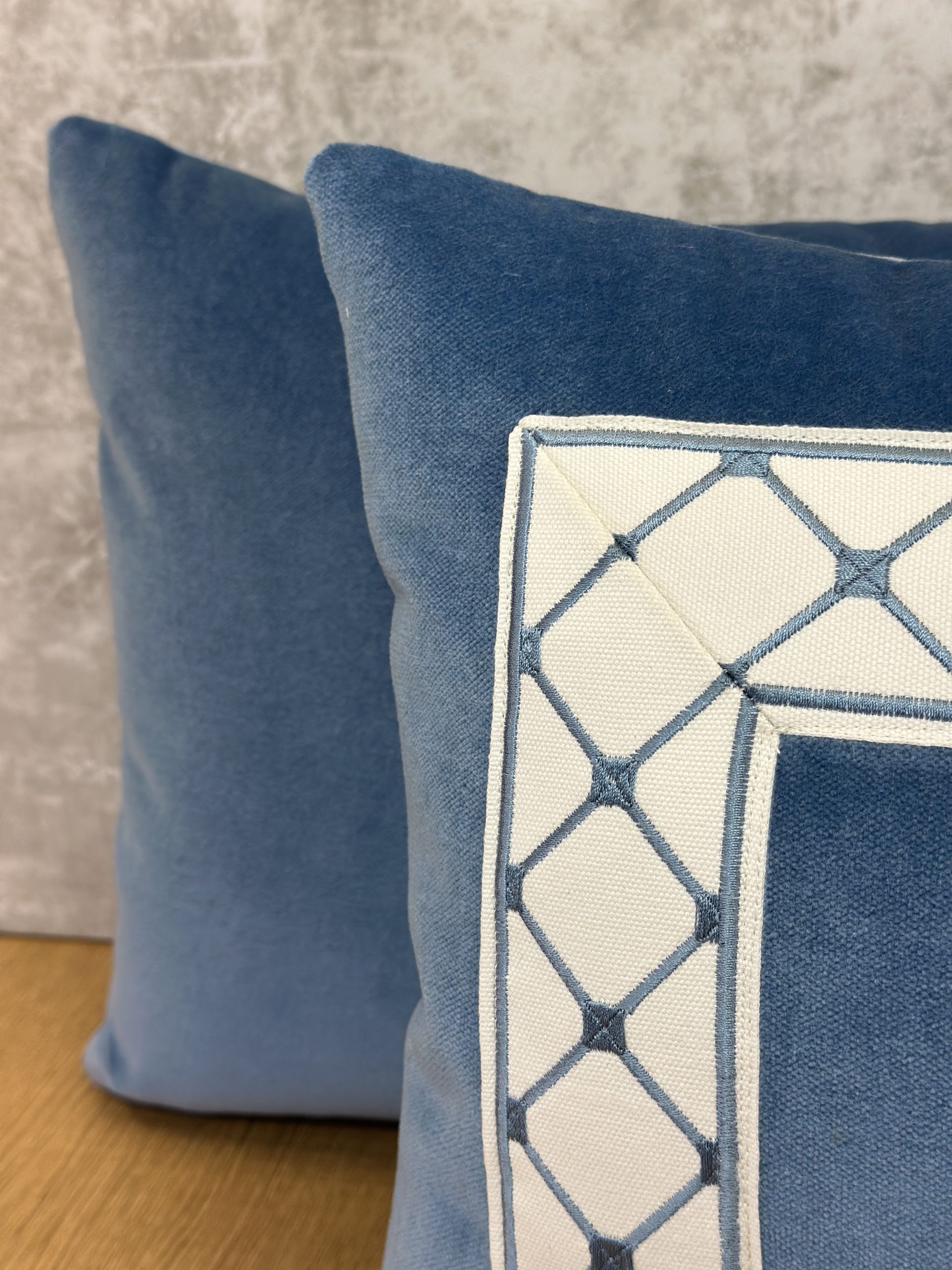 Schumacher Rocky Performance Velevt Pillows