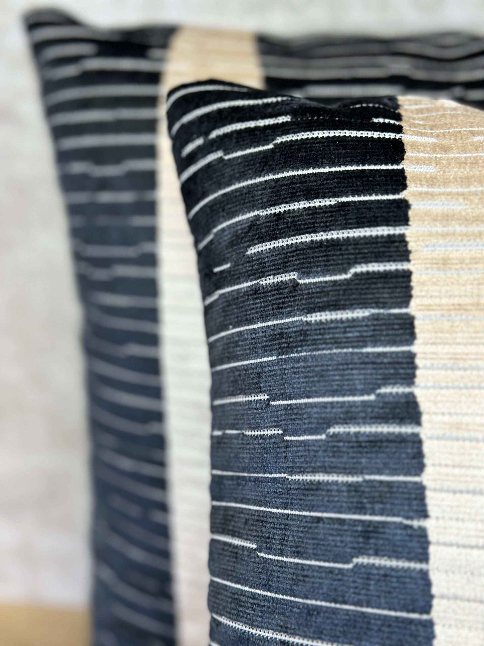 Fabricut Rio Velvet Stripe Pillows