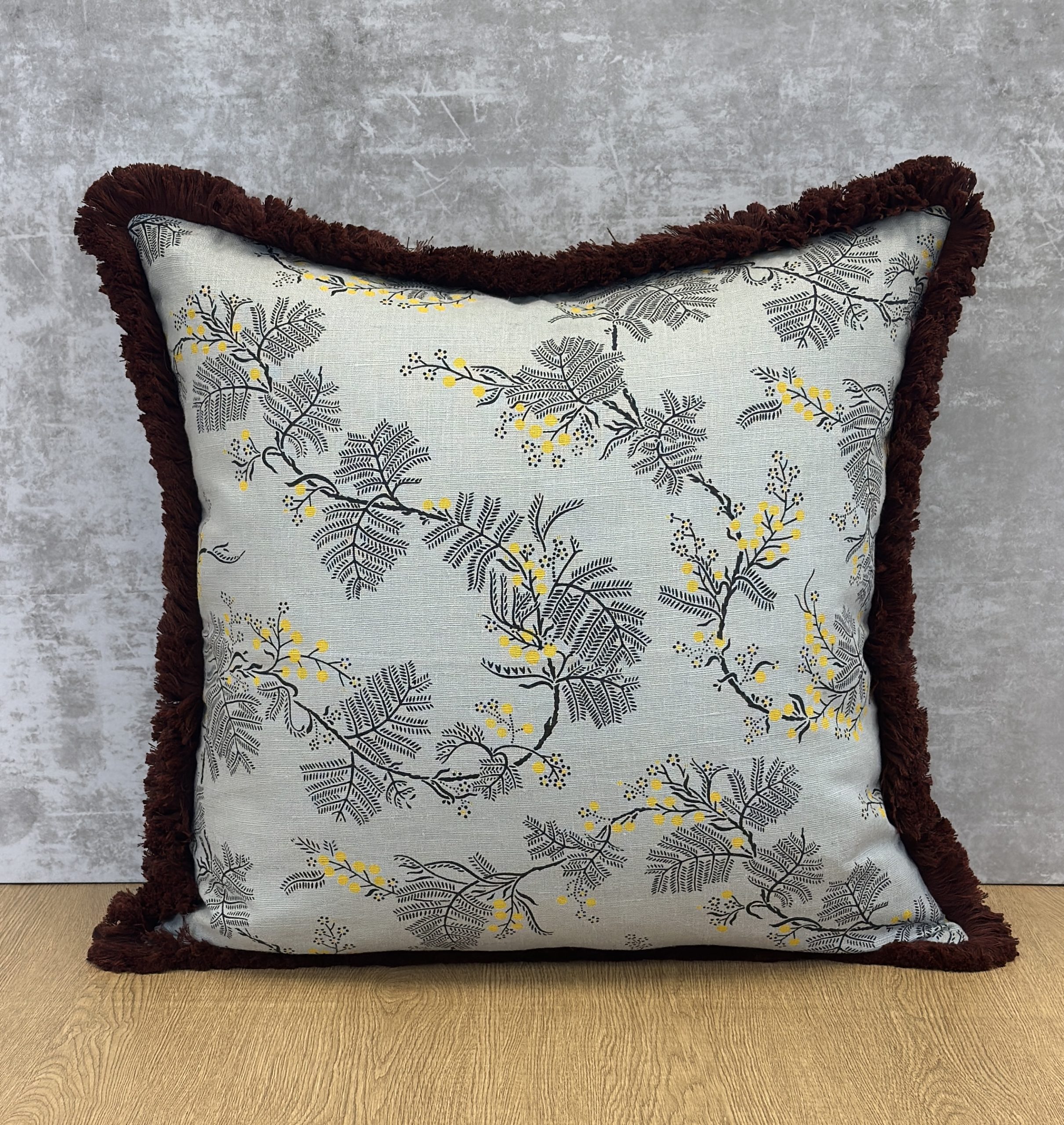 NA Floral Grey Pillows