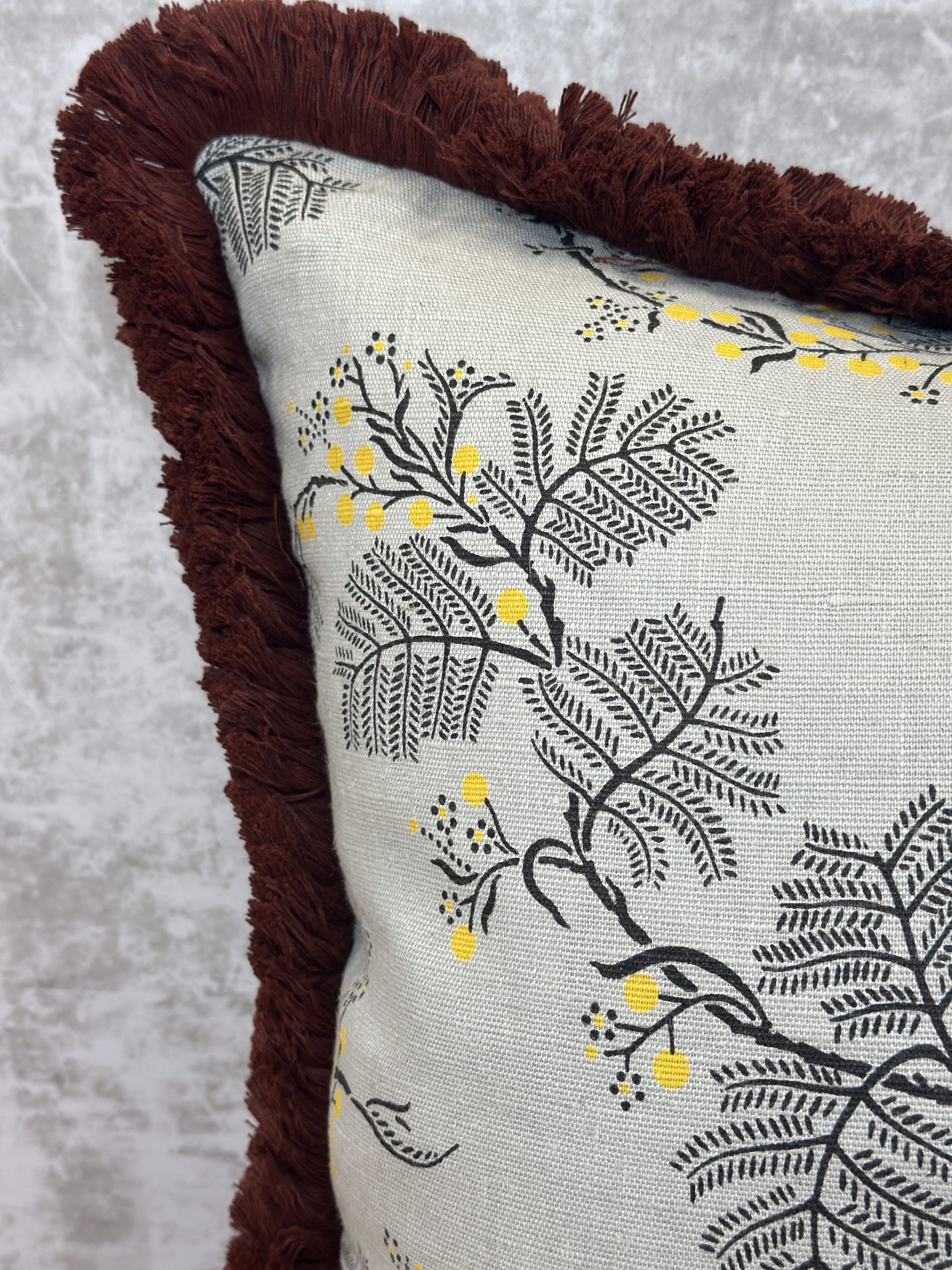 NA Floral Grey Pillows