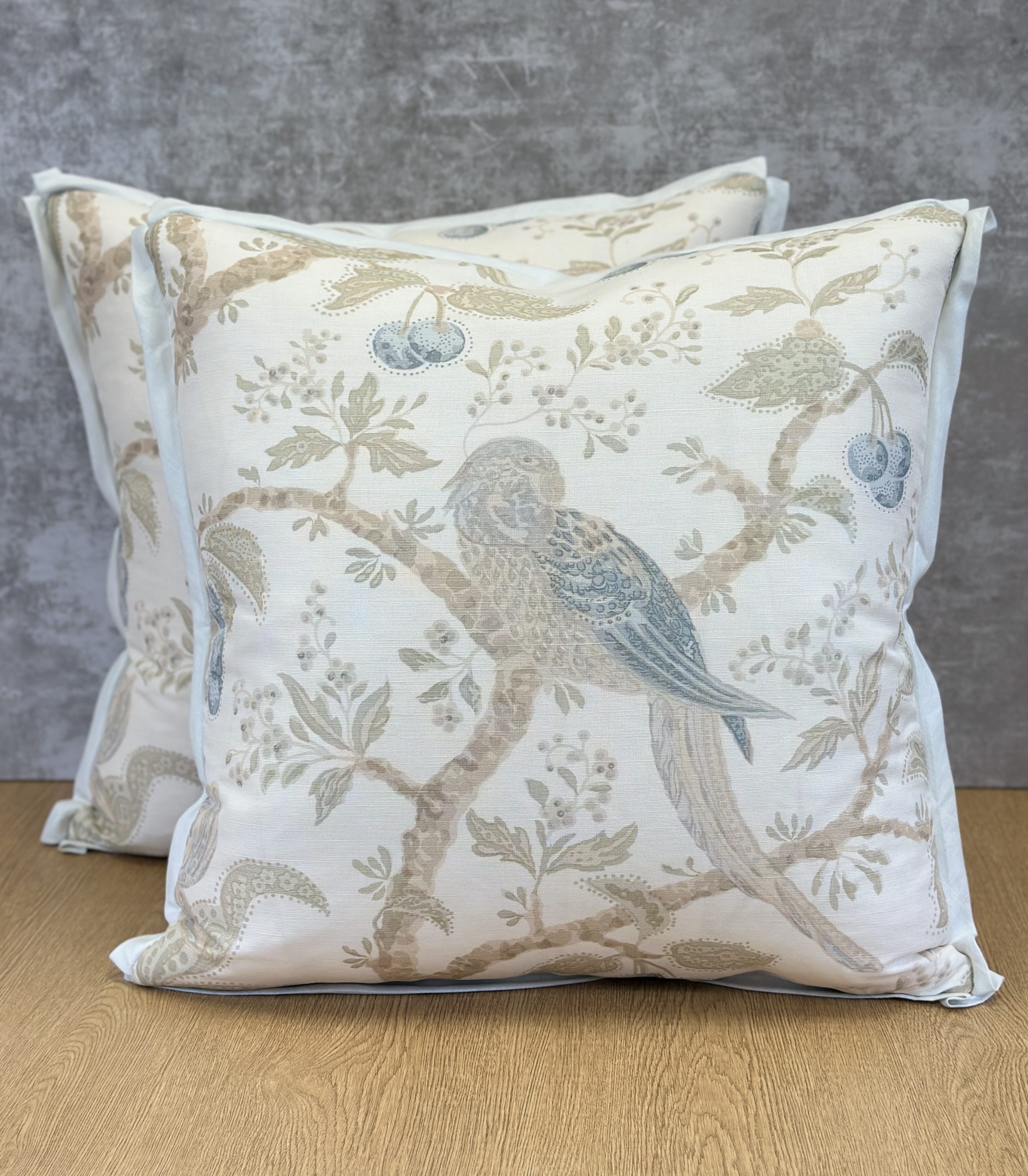 Bennison Fabrics Cherry Tree Pillows