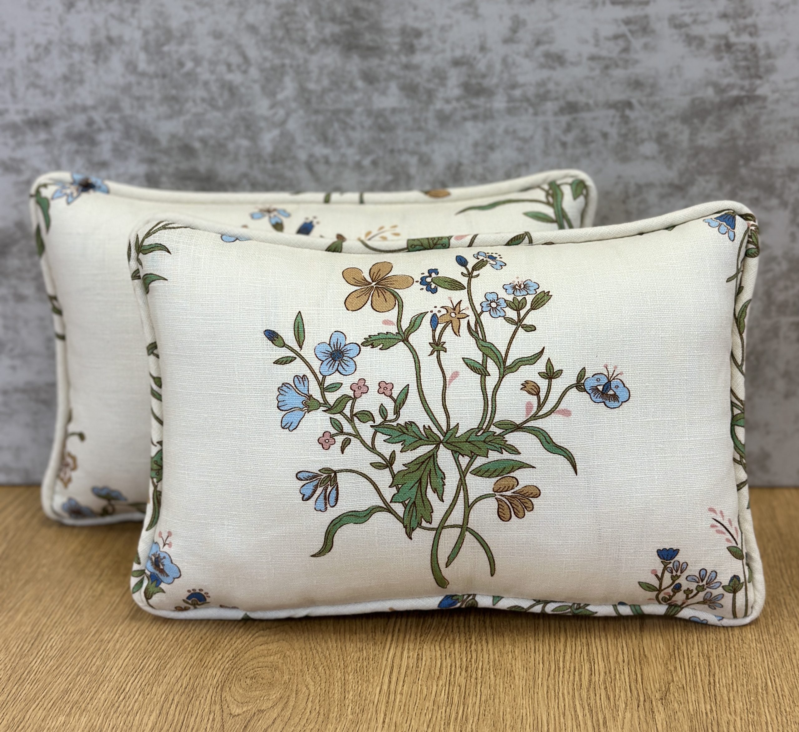 Volga Flax & Field Posy Pillows