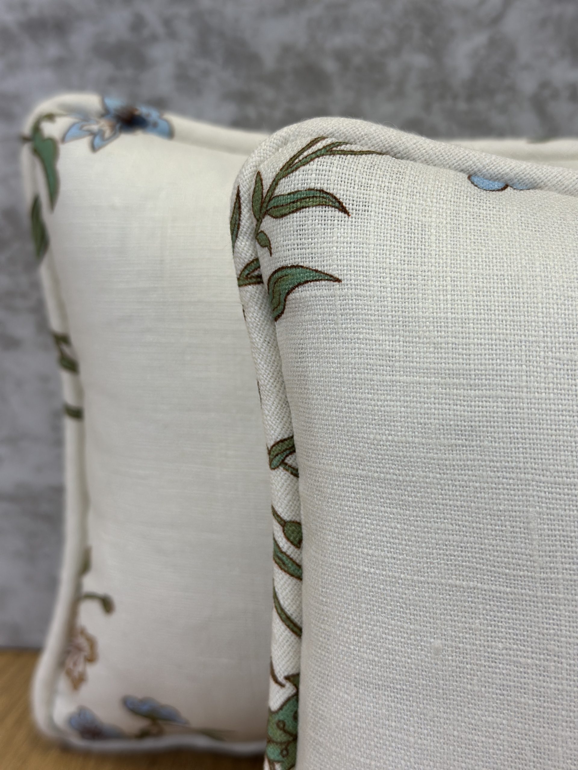 Volga Flax & Field Posy Pillows