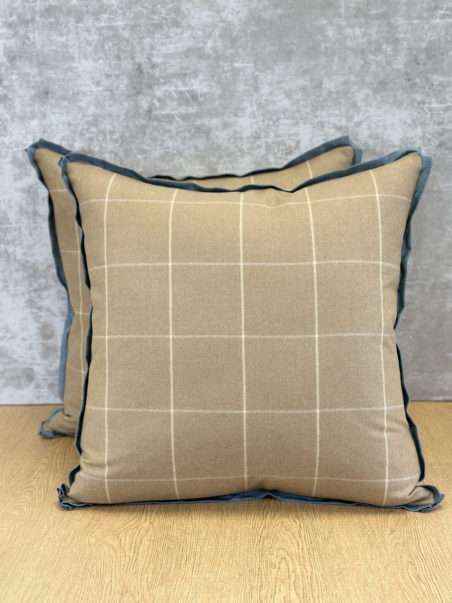 Holland & Sherry Savile Row Windowpane Pillows