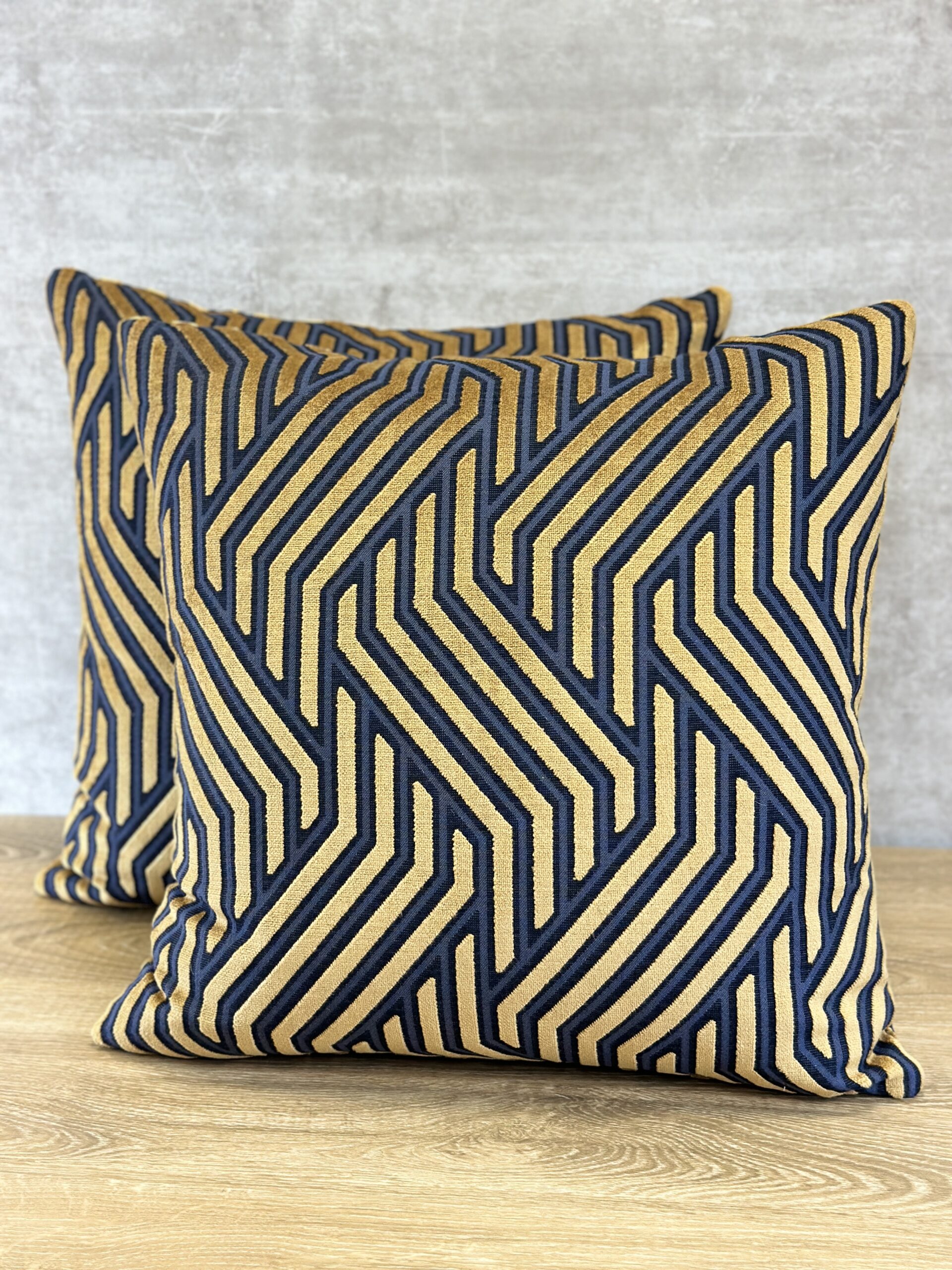 Scalamandre Modernist Jacquard Velvet Pillows