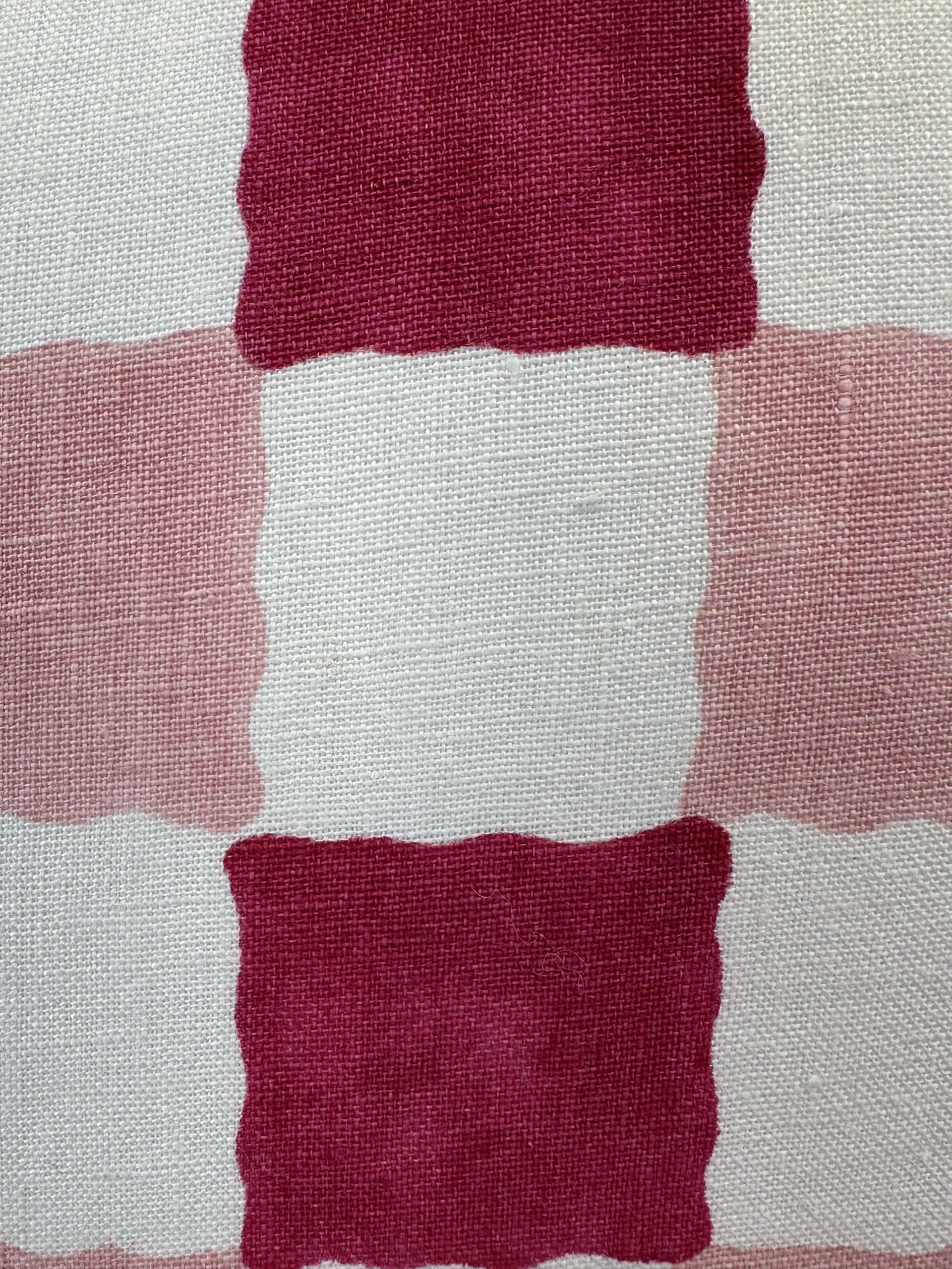 Schumacher Chequered Hand Block Print Pillows