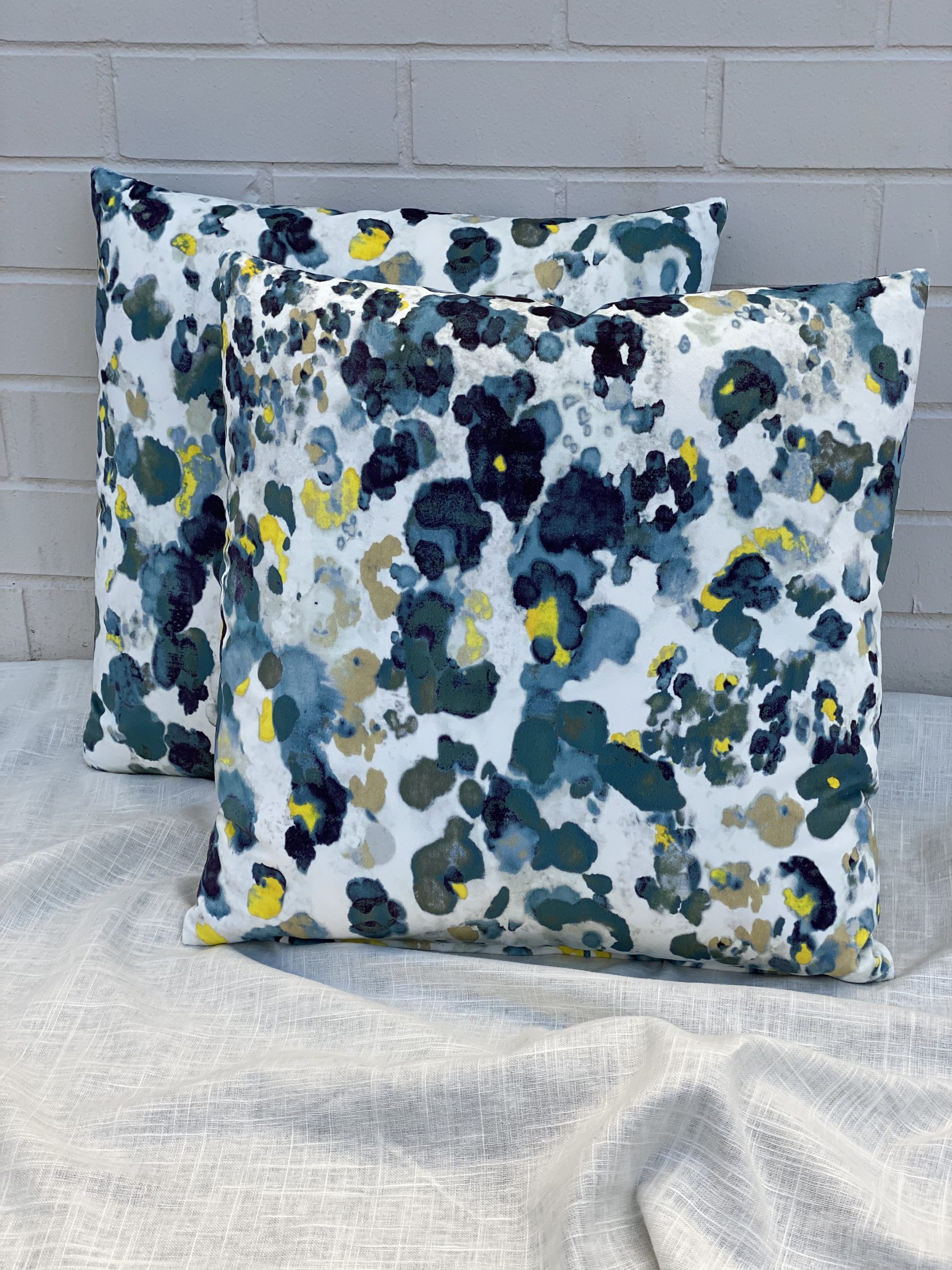 Inky Floral Pillows