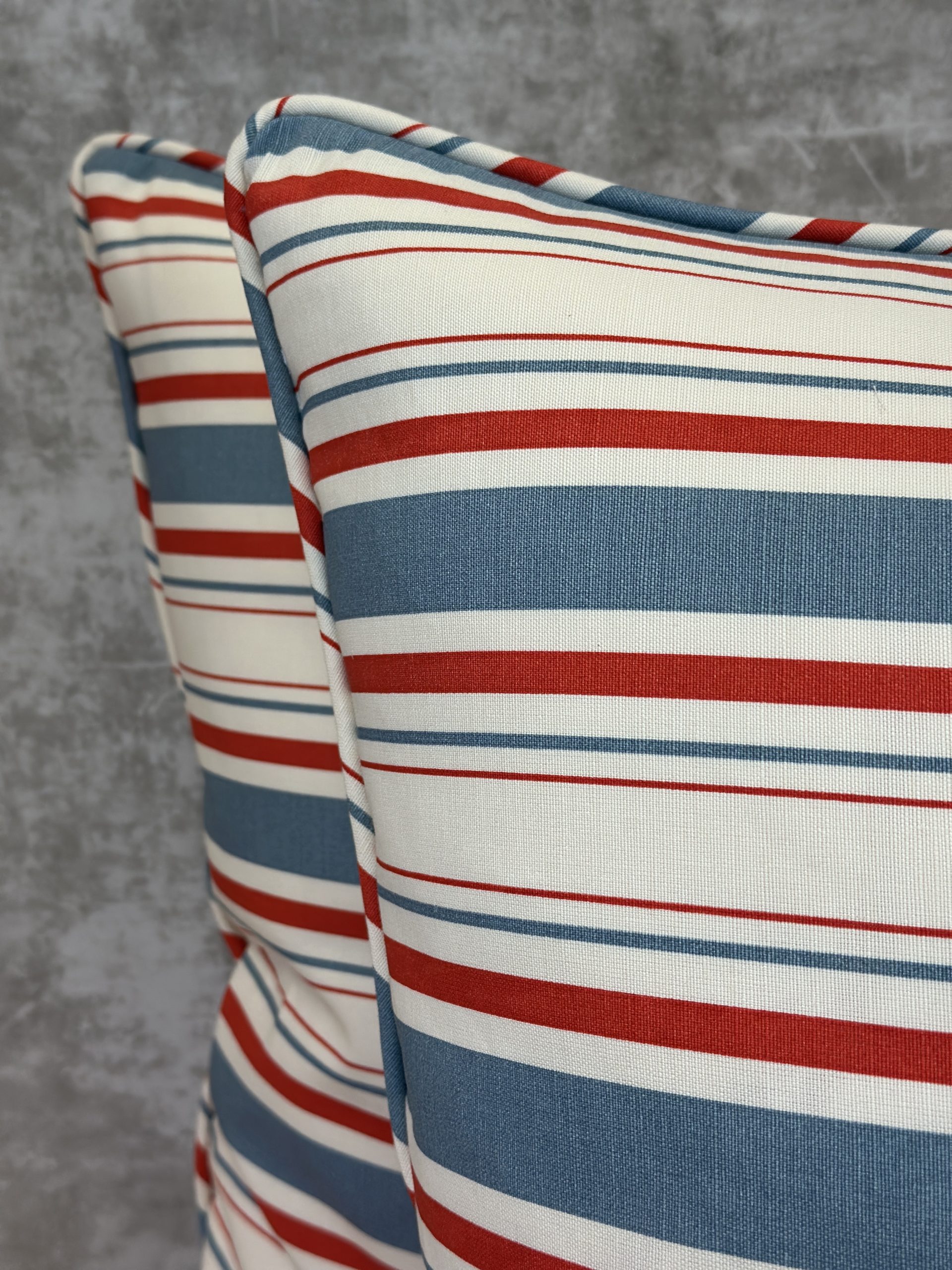 Bennison Fabrics Plain Stripe Pillows