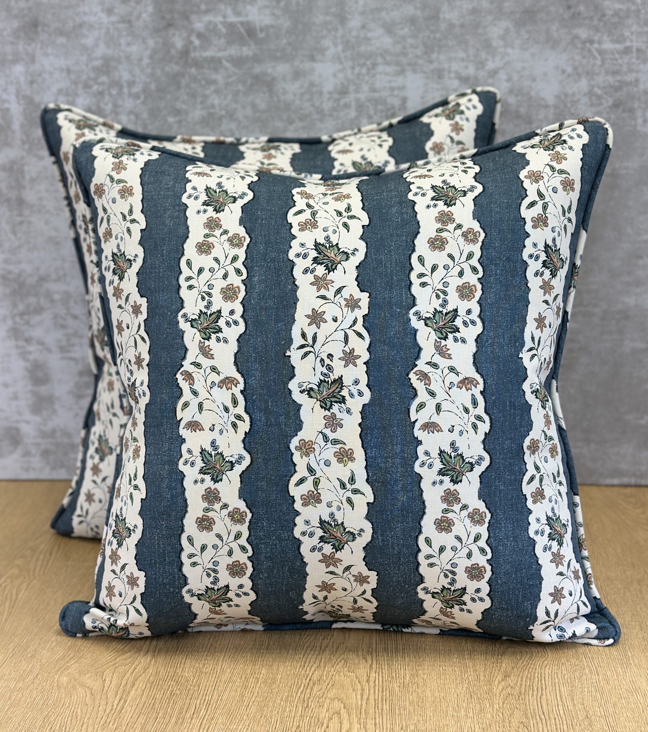 Jasper Red Oak Stripe Pillows