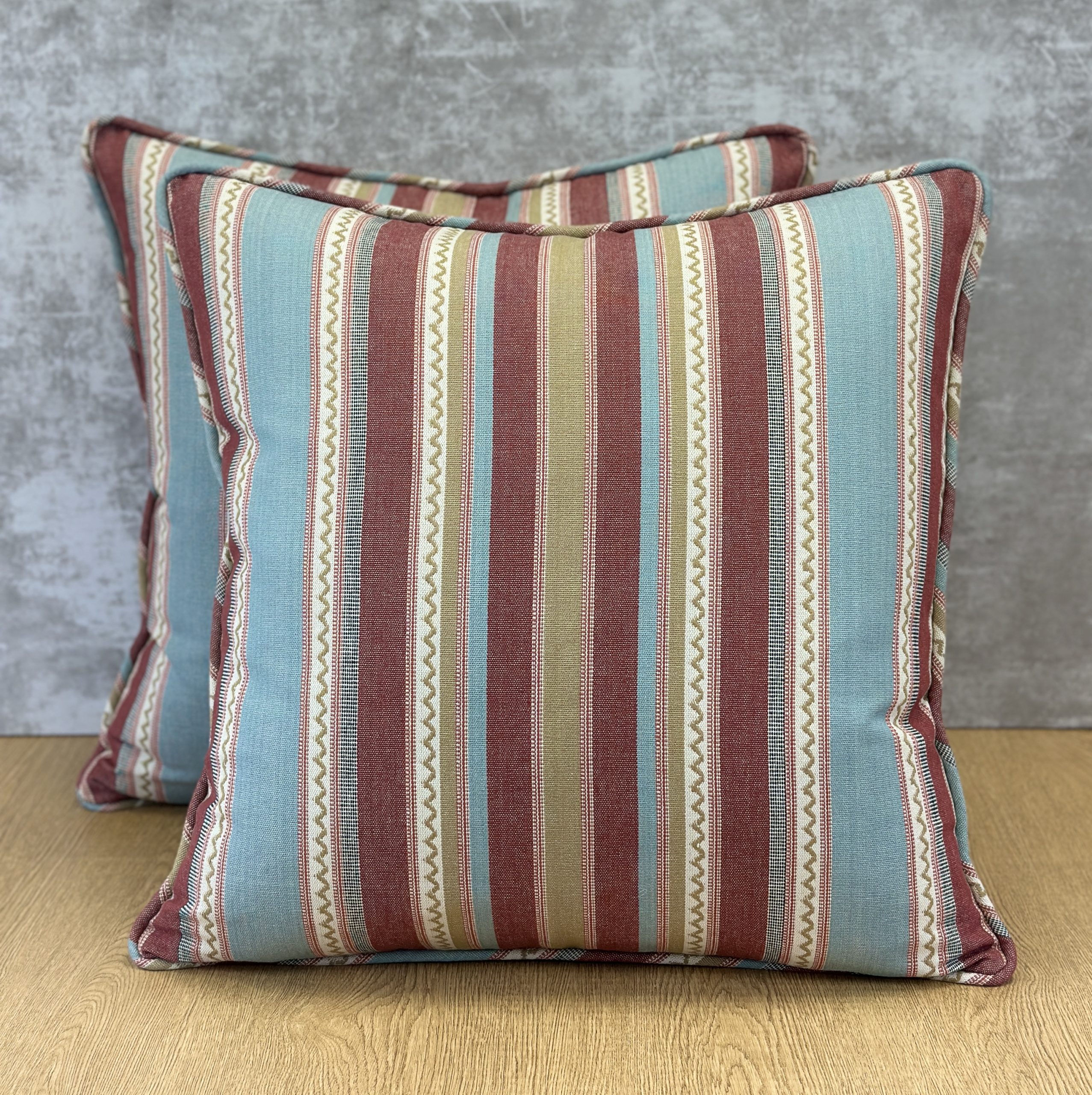 York Stret Textiles Moroccan Rug Stripe Pillows