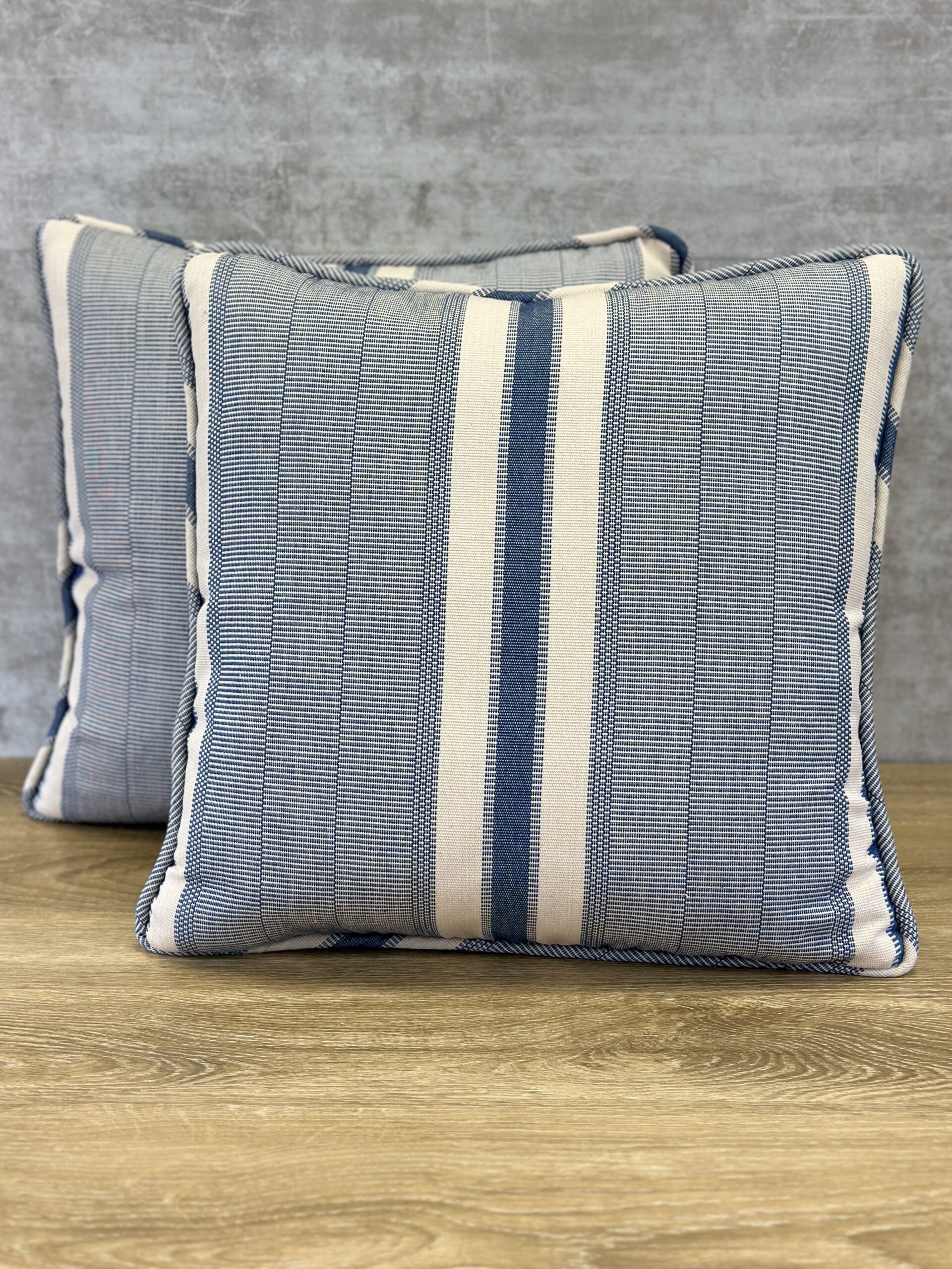 Schumacher Ipala Hand Woven Stripe Pillows