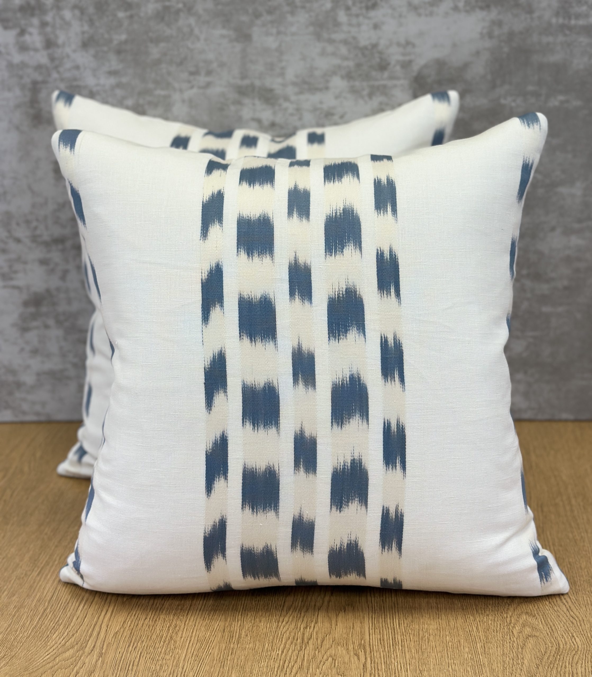 Schumacher Izmir Ikat Stripe Pillows