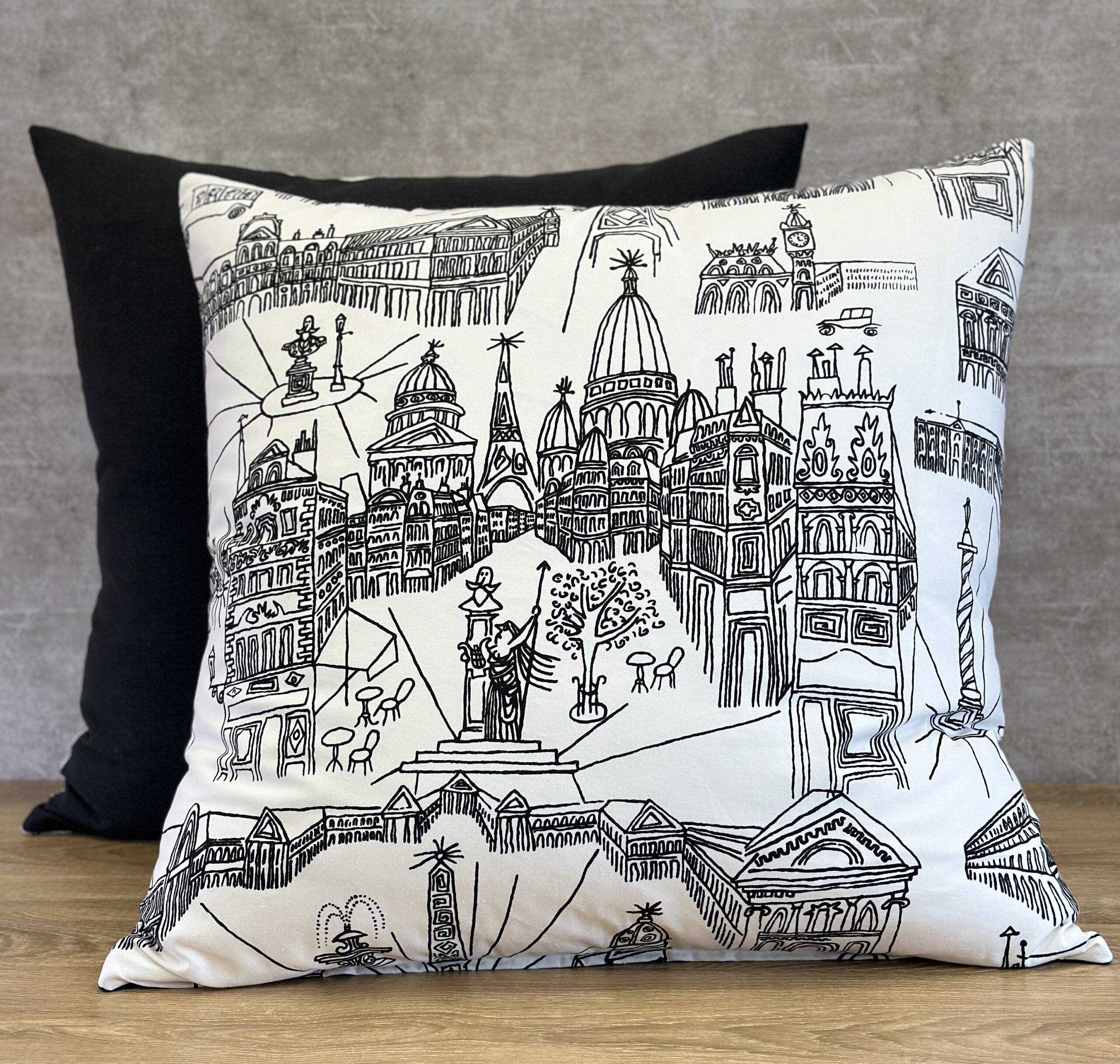 Schumacher View of Paris Pillows