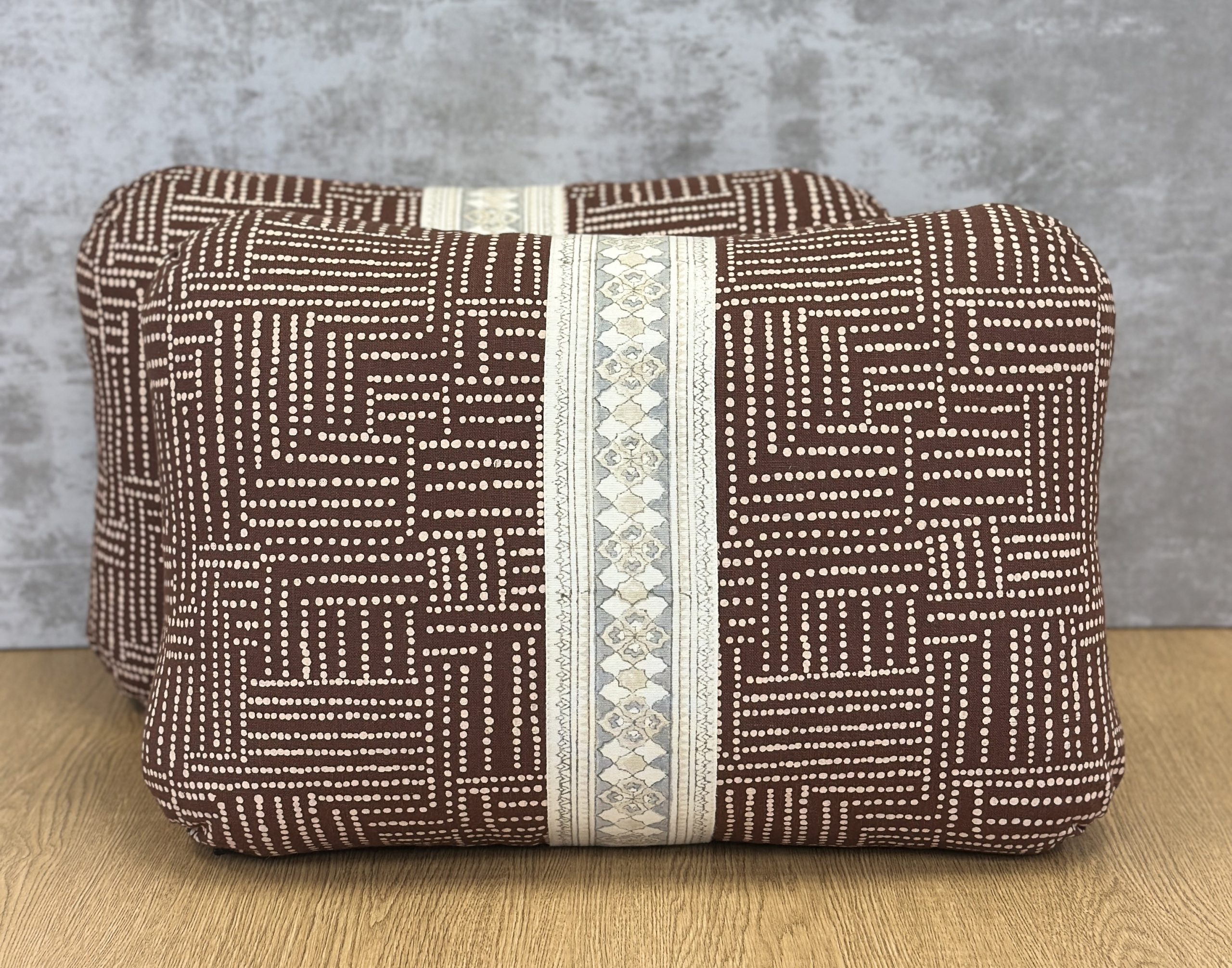 Schumacher Coco Hand Screen Print Pillows