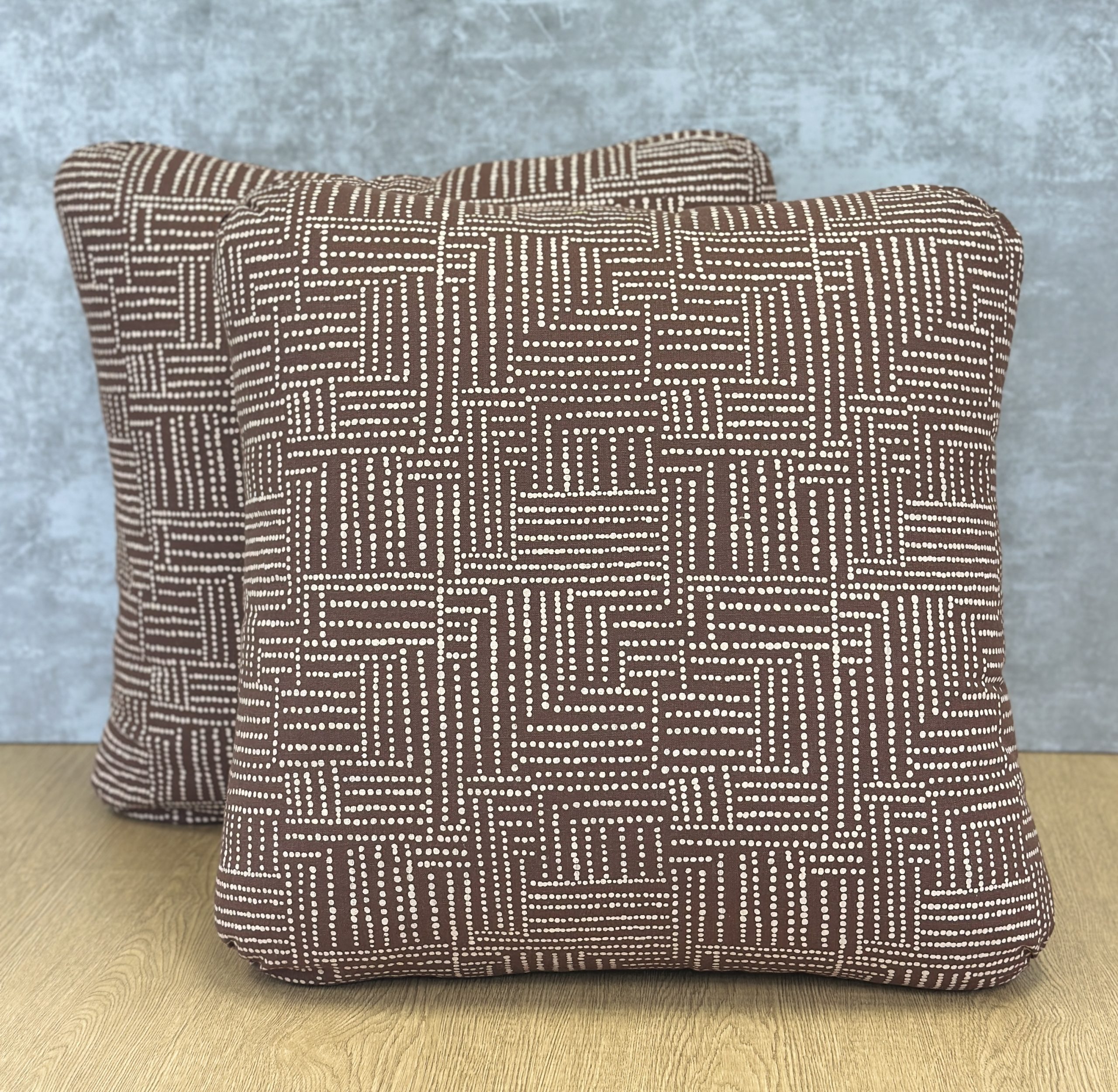 Schumacher Coco Hand Screen Print Pillows