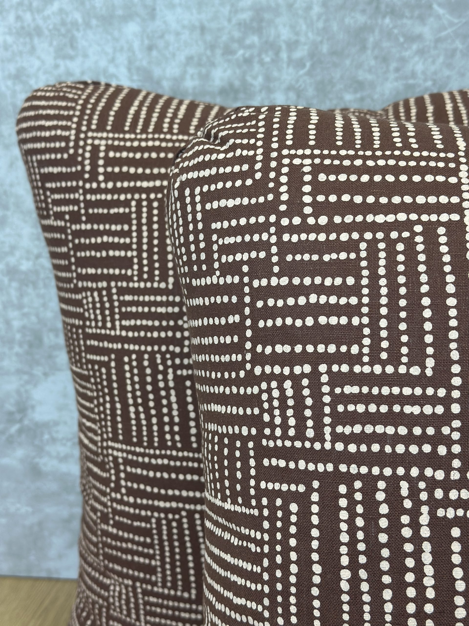 Schumacher Coco Hand Screen Print Pillows