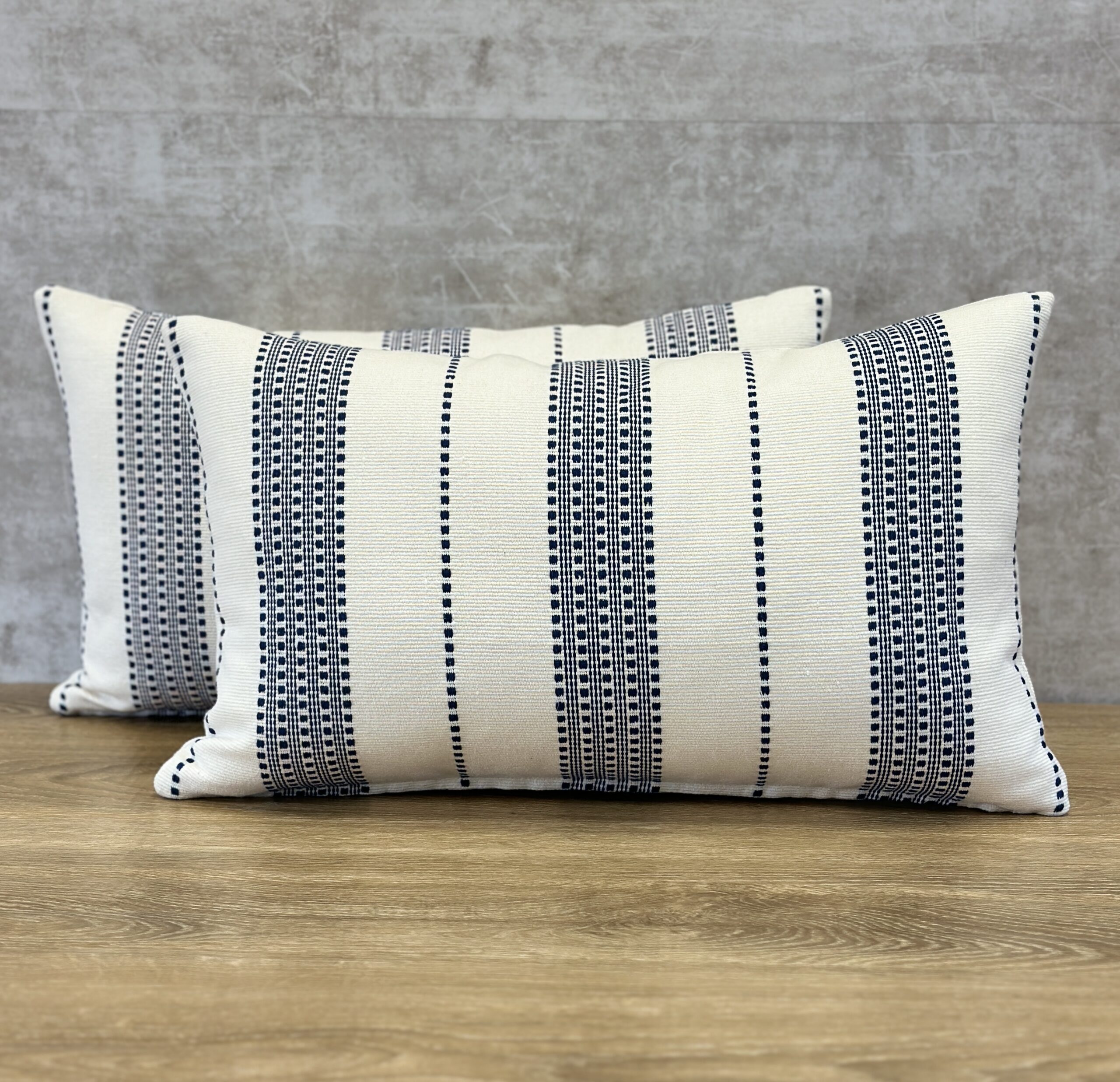 Schumacher Lubeck Stripe Pillows