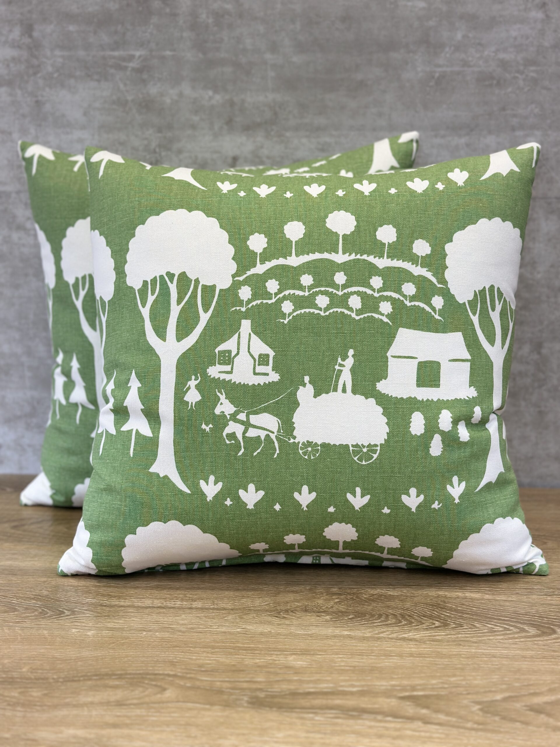 Schumacher Farm Scene Pillows