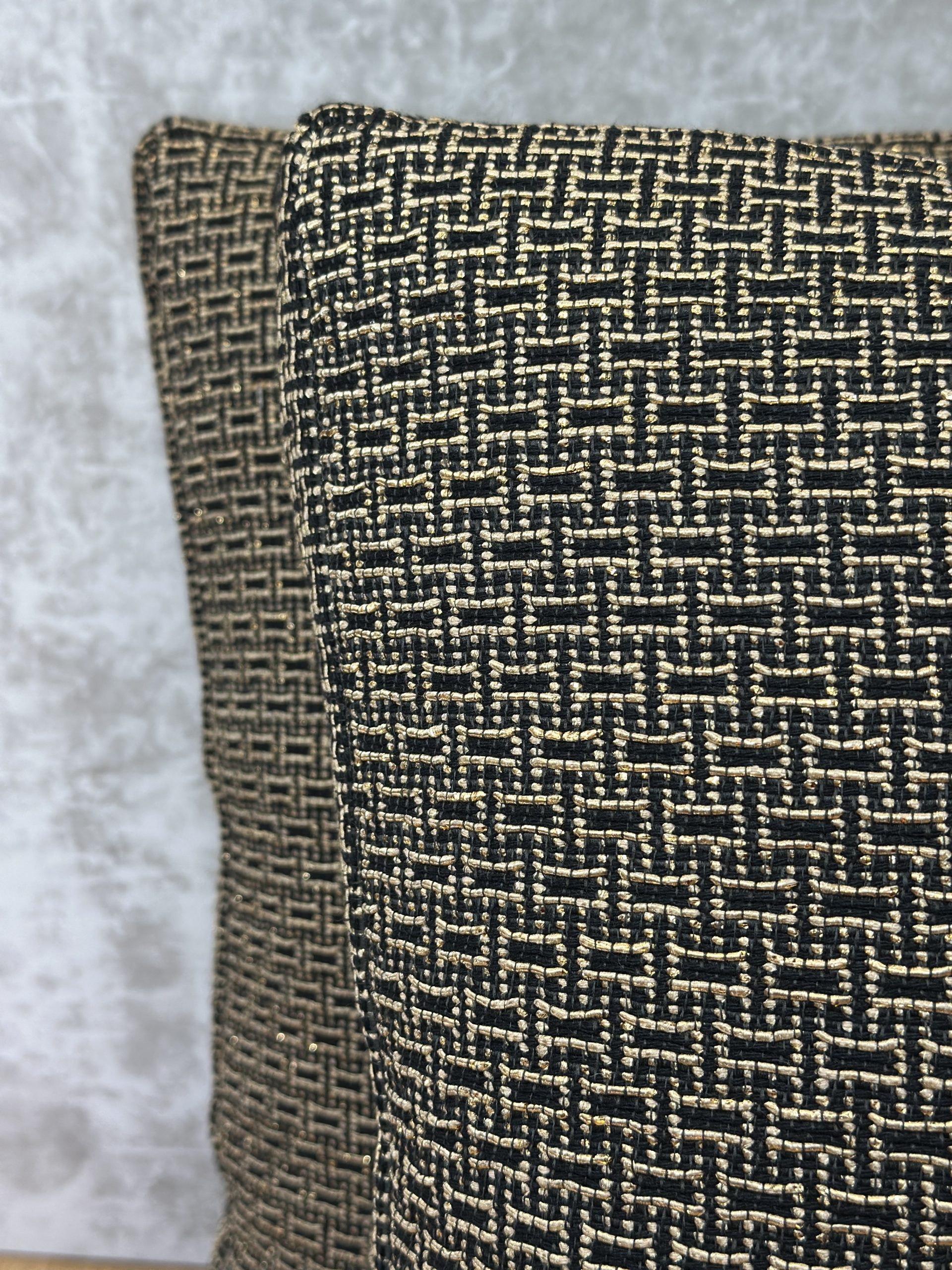 Unmarked Metallic Weave Pillows